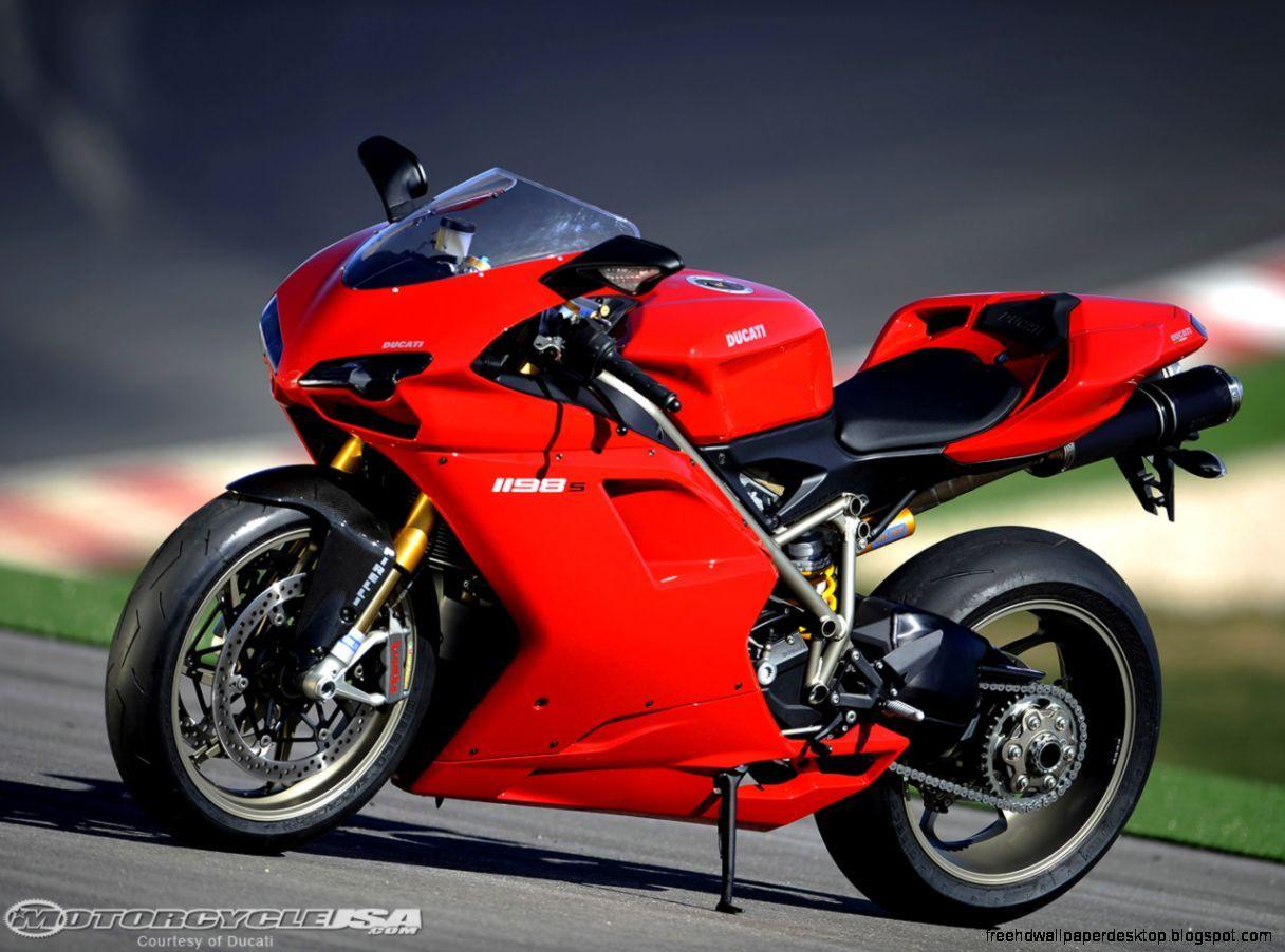 Ducati Superbike Red Front View Wallpaper HD. Free High Definition