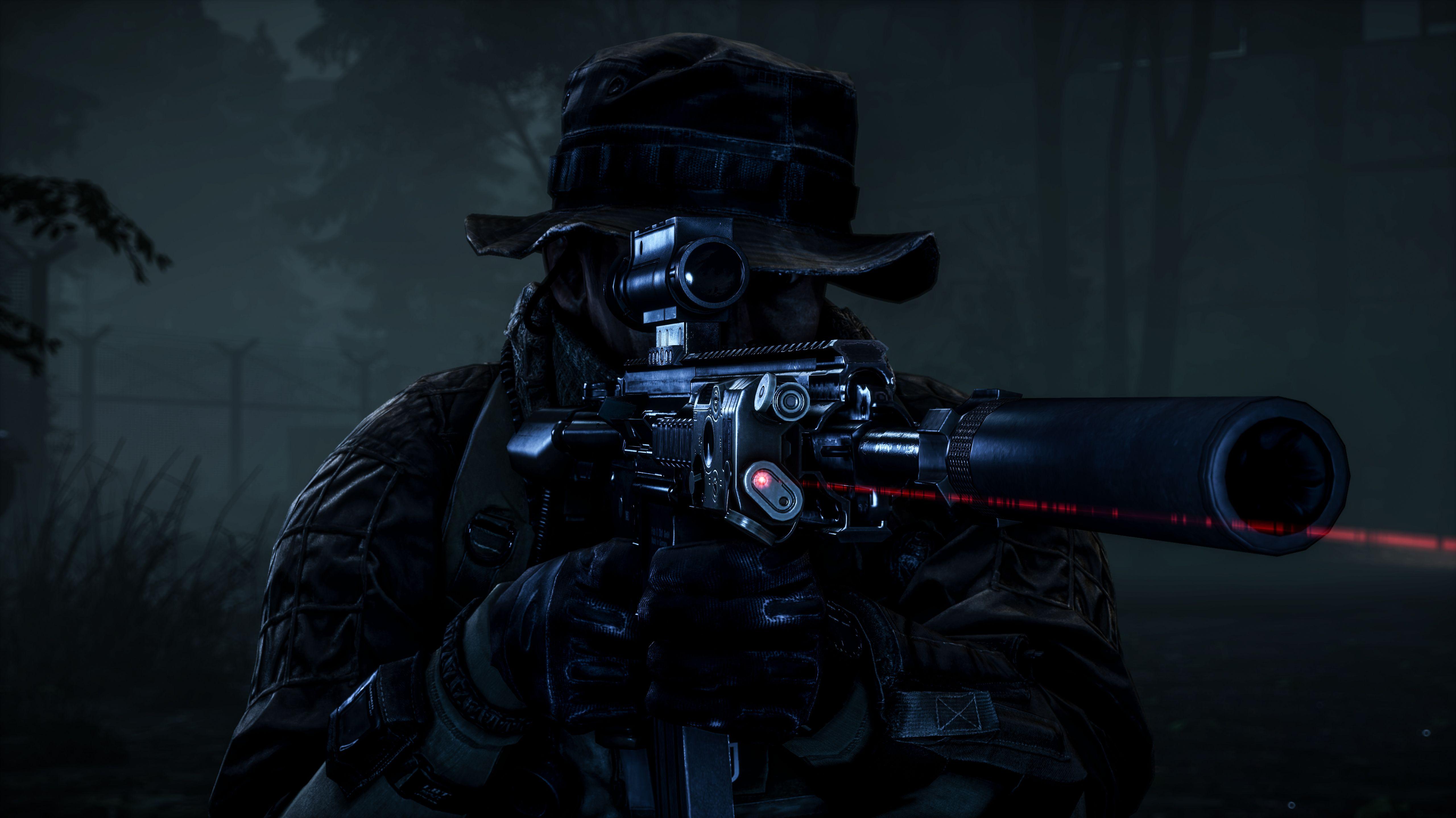 Wallpaper Sniper, Battlefield Night Operations, 4K, Games
