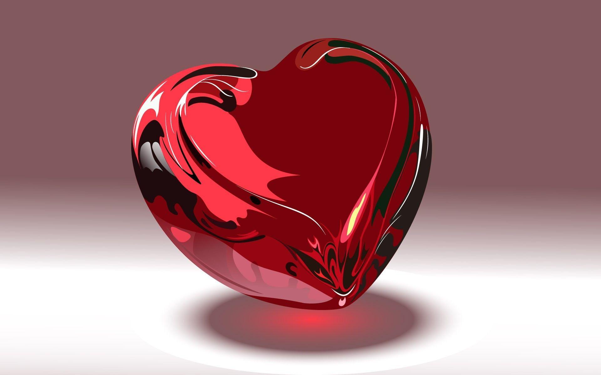 Love Heart Cool 3D Wallpaper