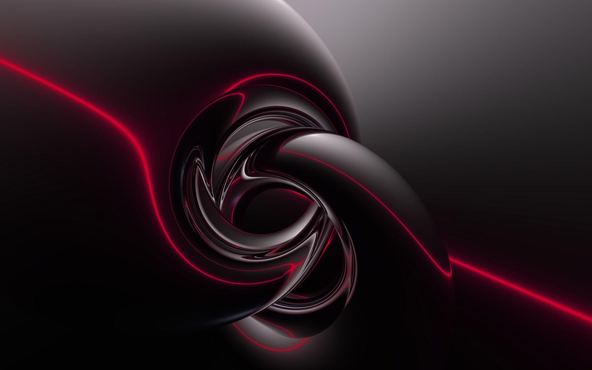 Dark Red and Black Abstract Full HD Wallpaper