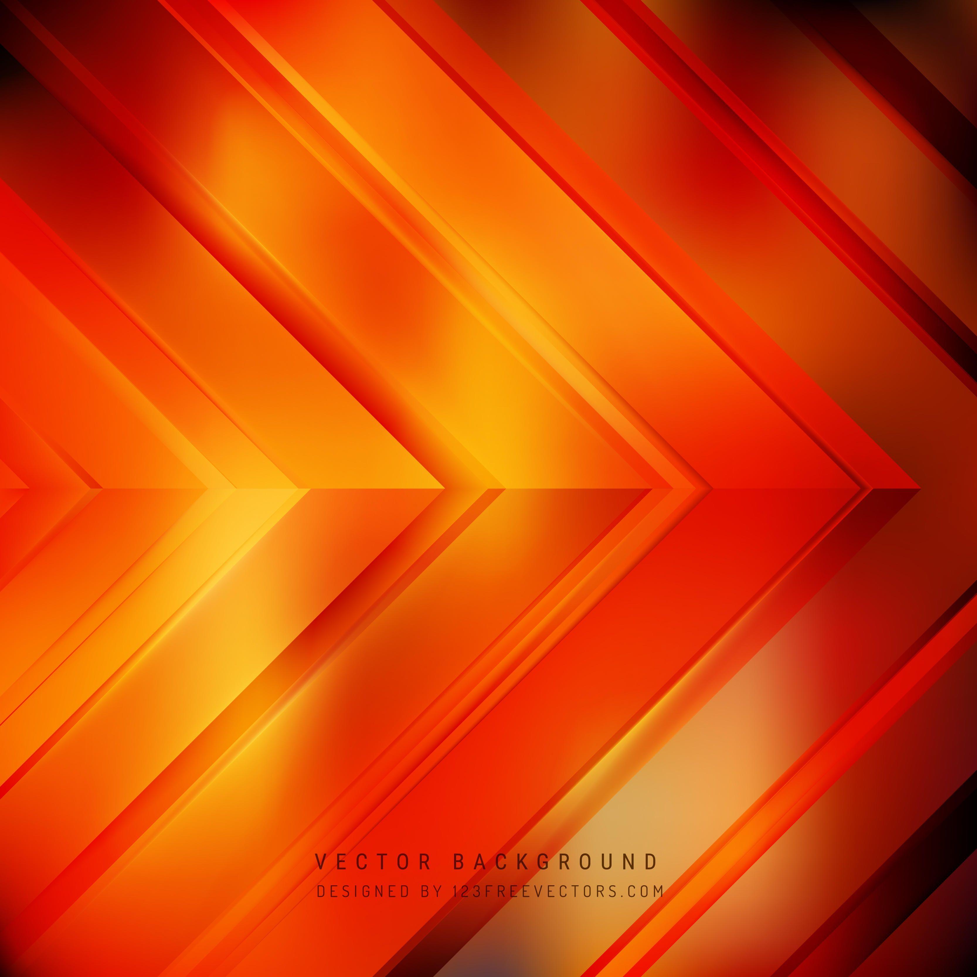 Cool Orange Arrow Background Design