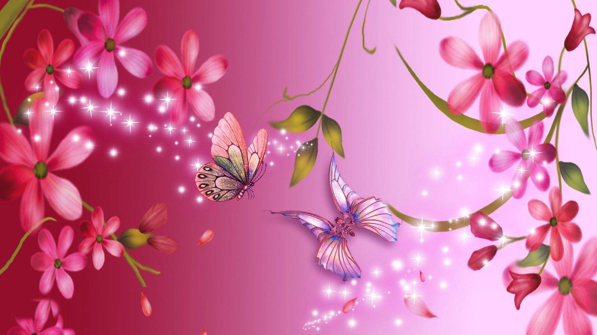 Free Pink Flower Wallpaper 1080p