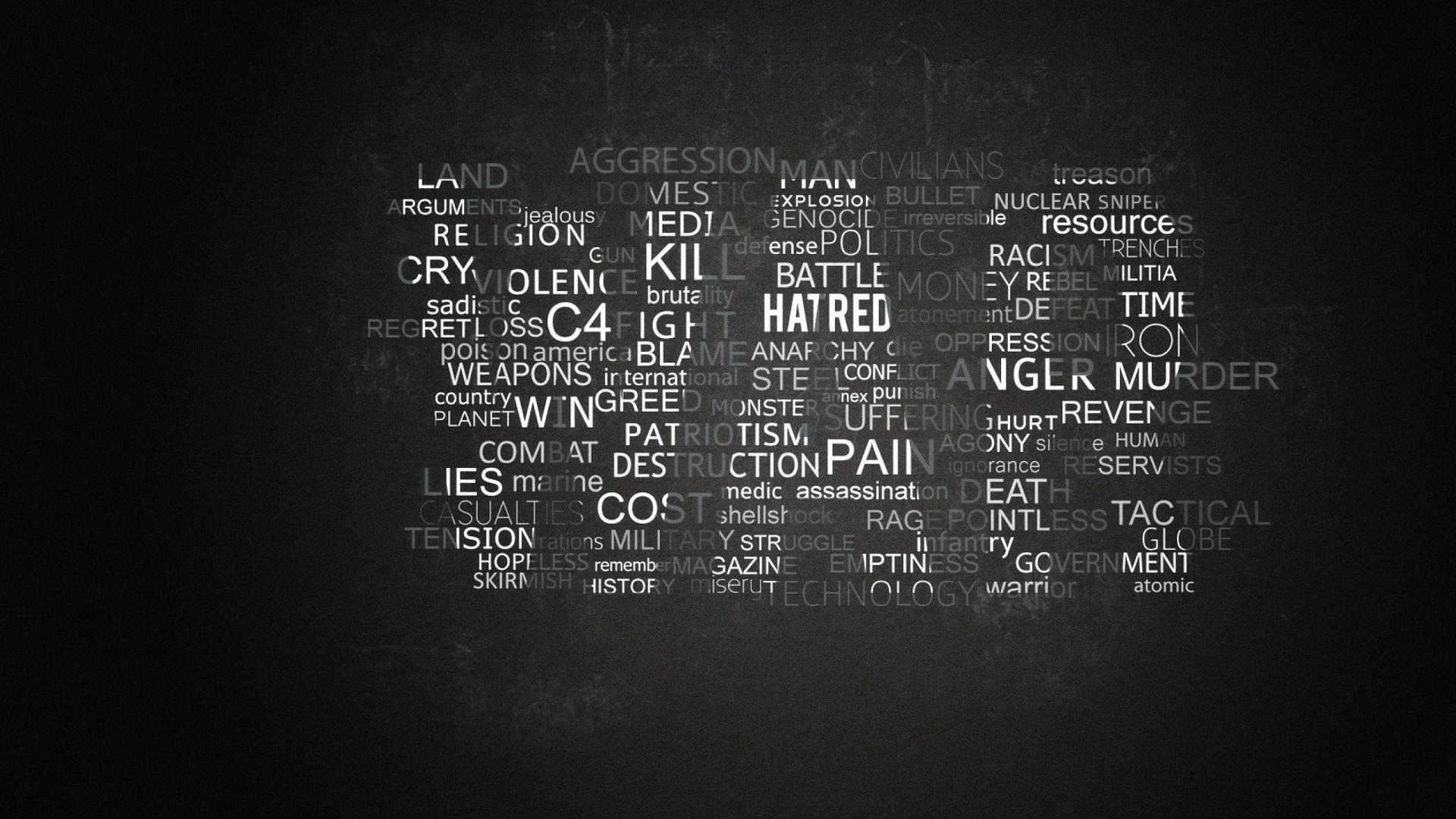 Free 1920x1080 War Text Quote Wallpaper Full HD 1080p Background