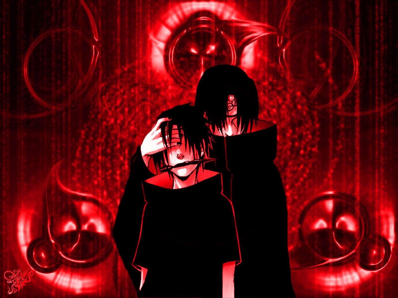 Red Screen Naruto Shippuden Anime HD Desktop PC Wallpaper Picture