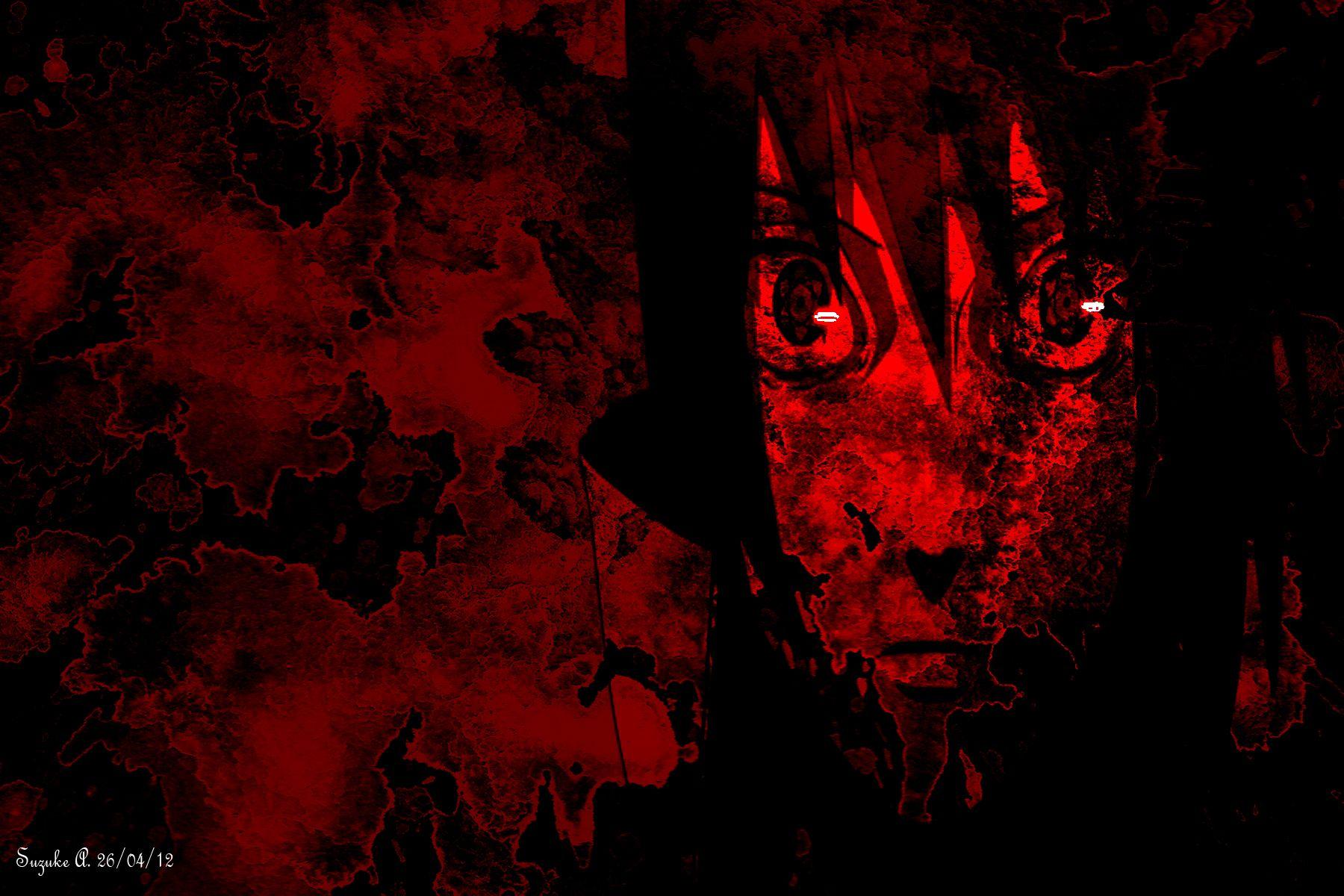 Sasuke Uchiha Blood [Wallpaper]