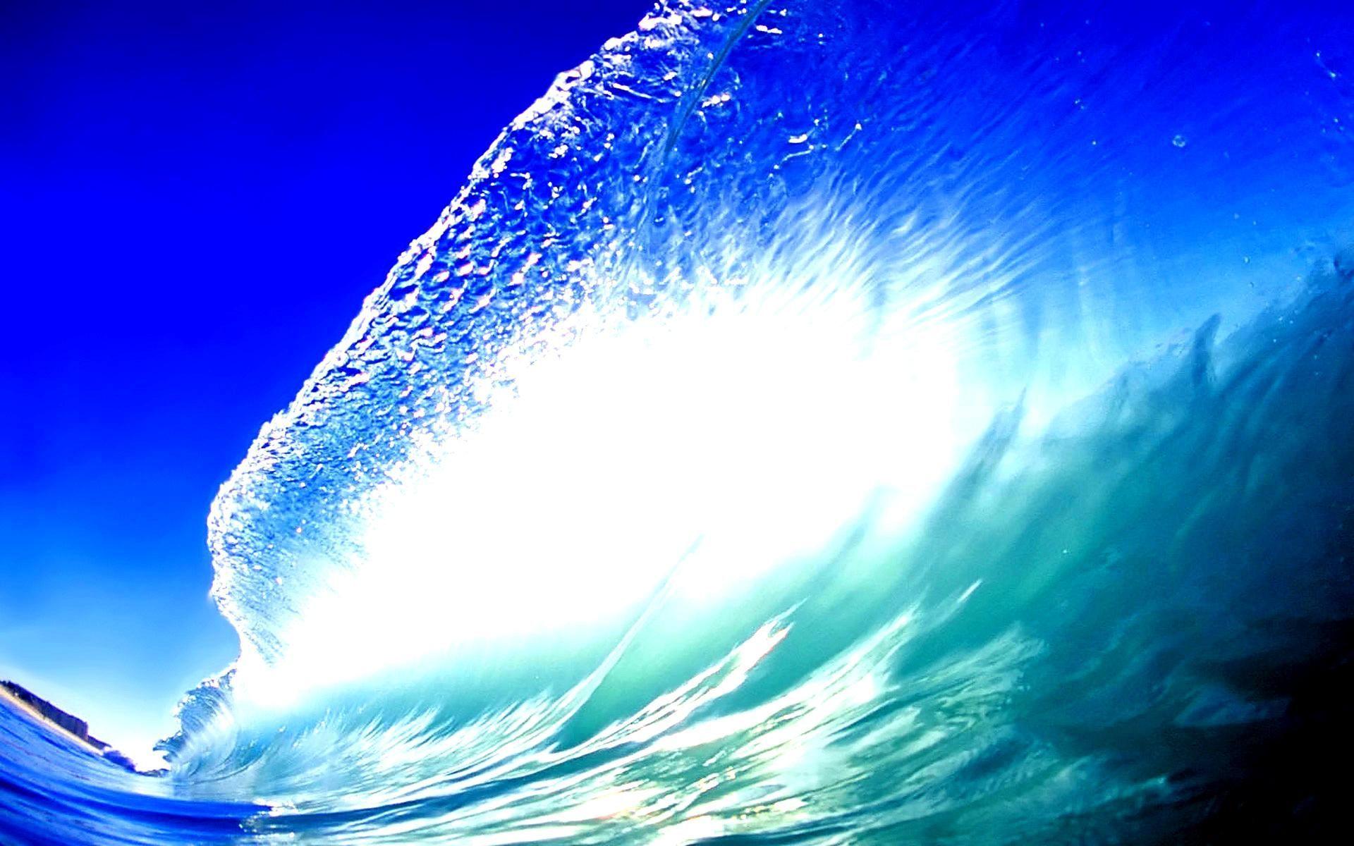 ocean wave water tsunami nature hogh contrast HD wallpaper. Nature