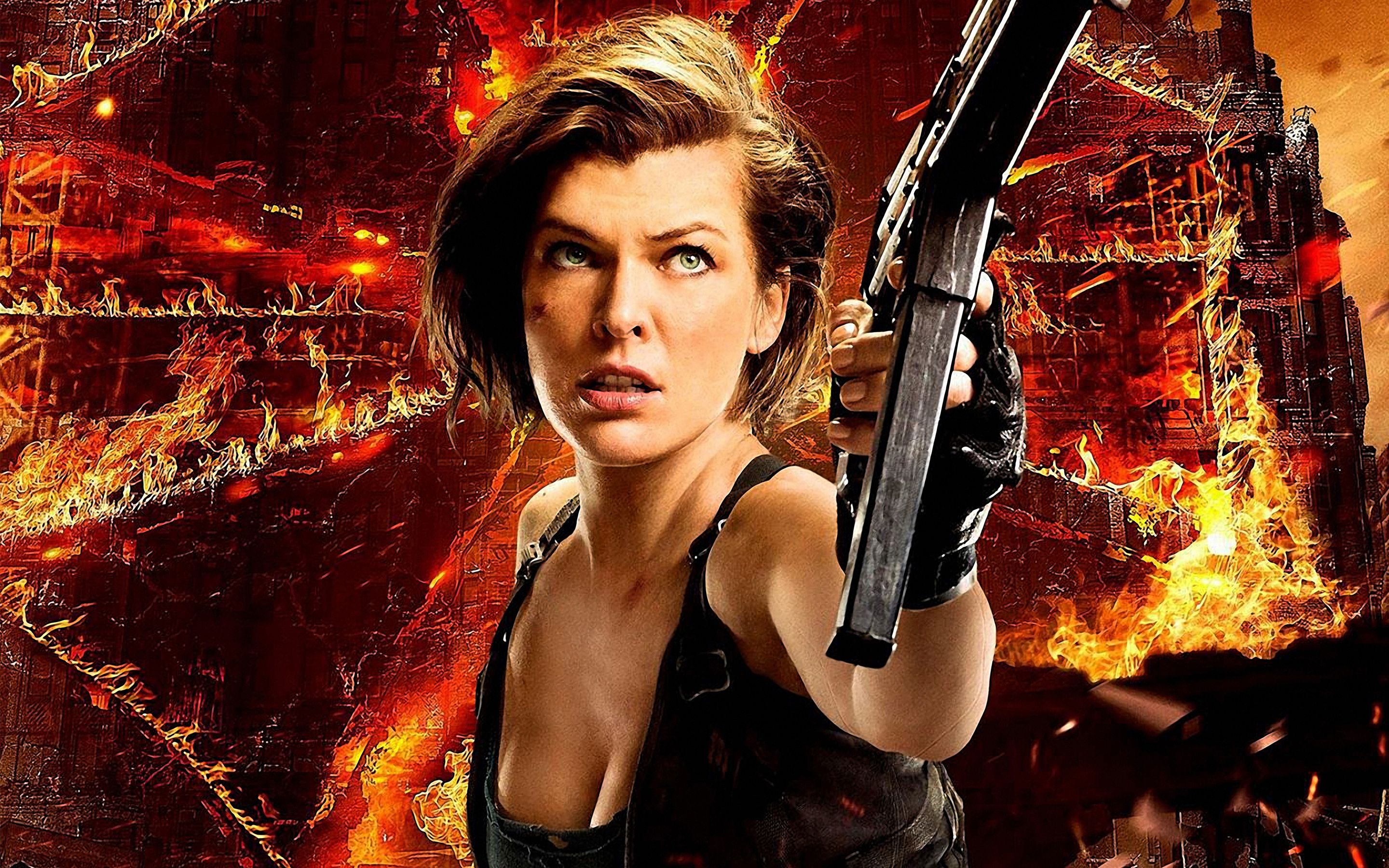 Resident Evil The Final Chapter Milla Jovovich Wallpaper