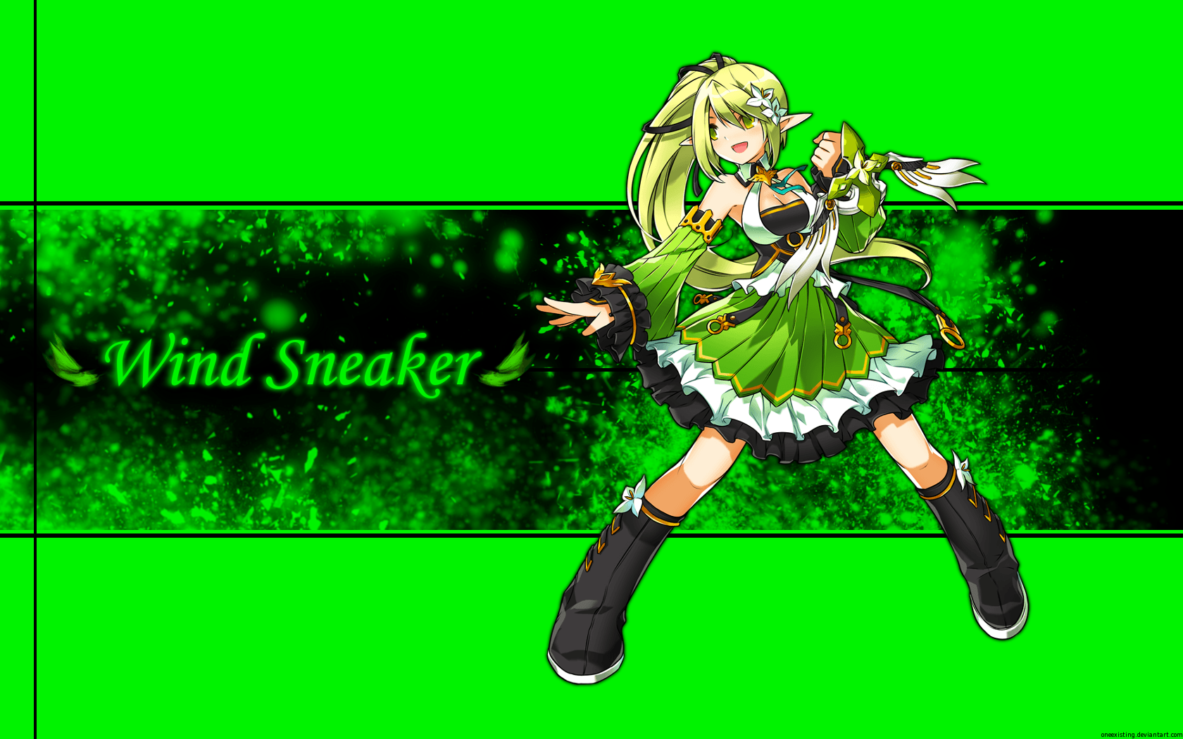 Wallpaper of Wind Sneaker with lettering