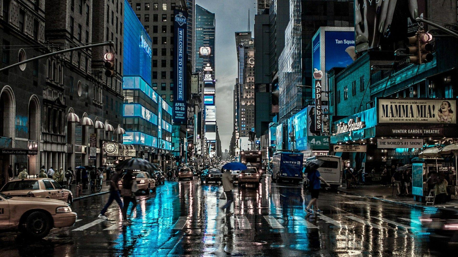 Rainy Day In New York City Wallpaper. Wallpaper Studio 10
