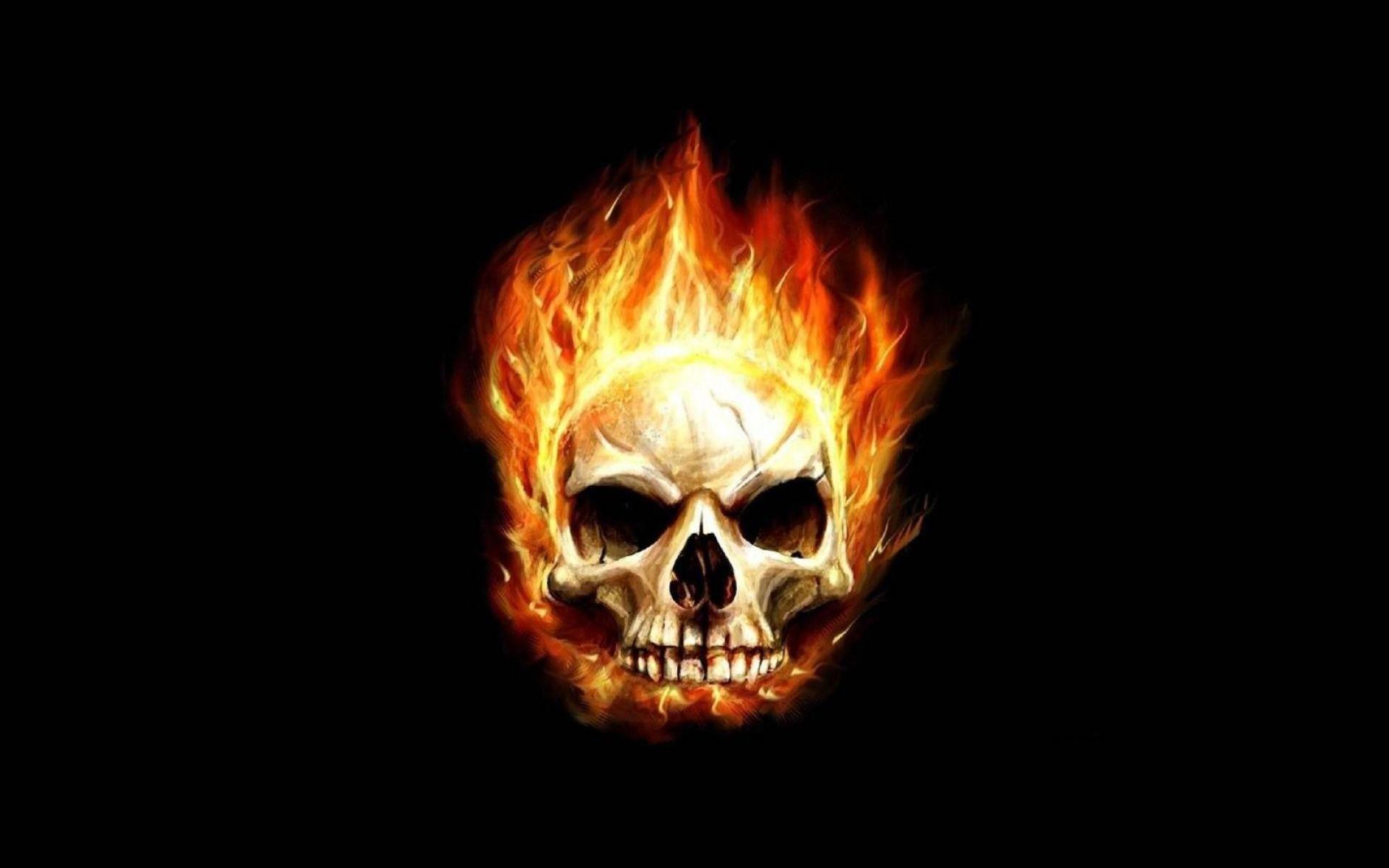 Skull Fire Wallpaper