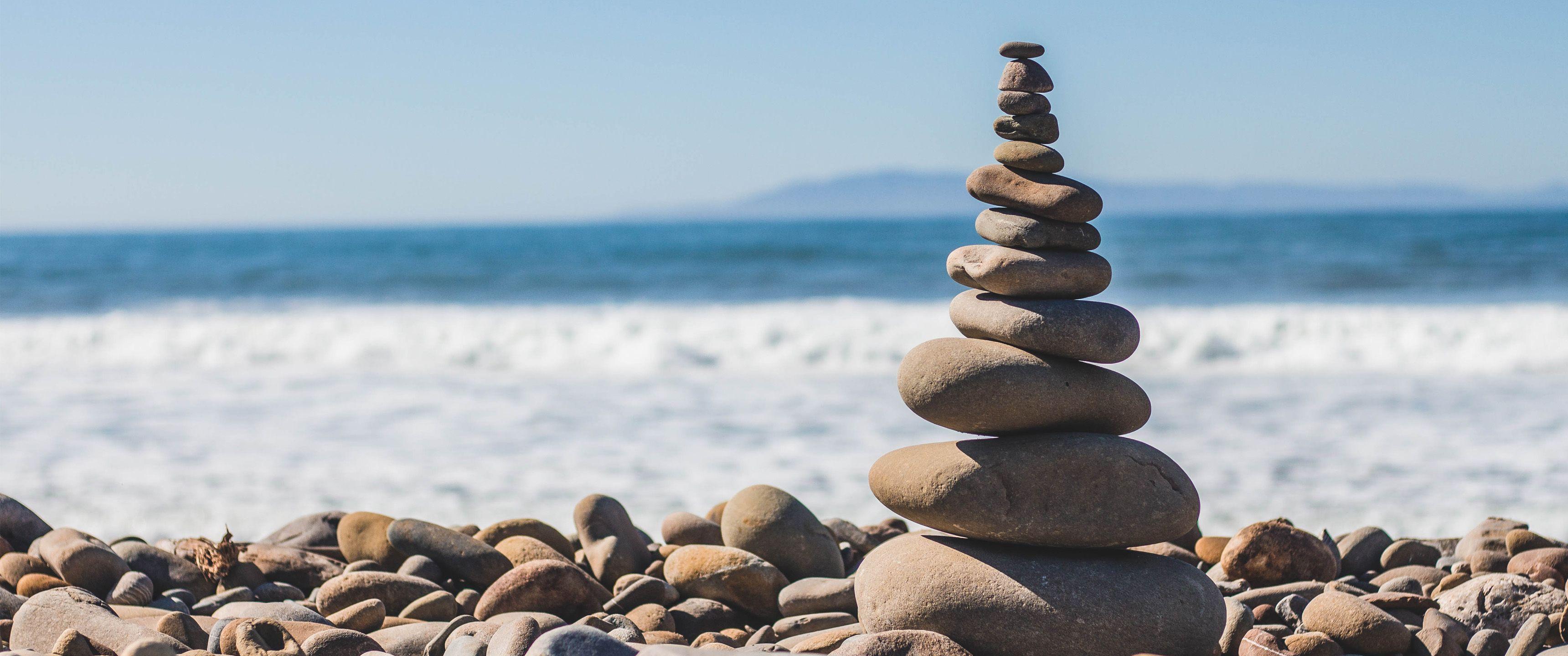 Perfect Balance:9 Ultrawide HD Wallpaper (3440x1440). Life, Acupuncture, Beach