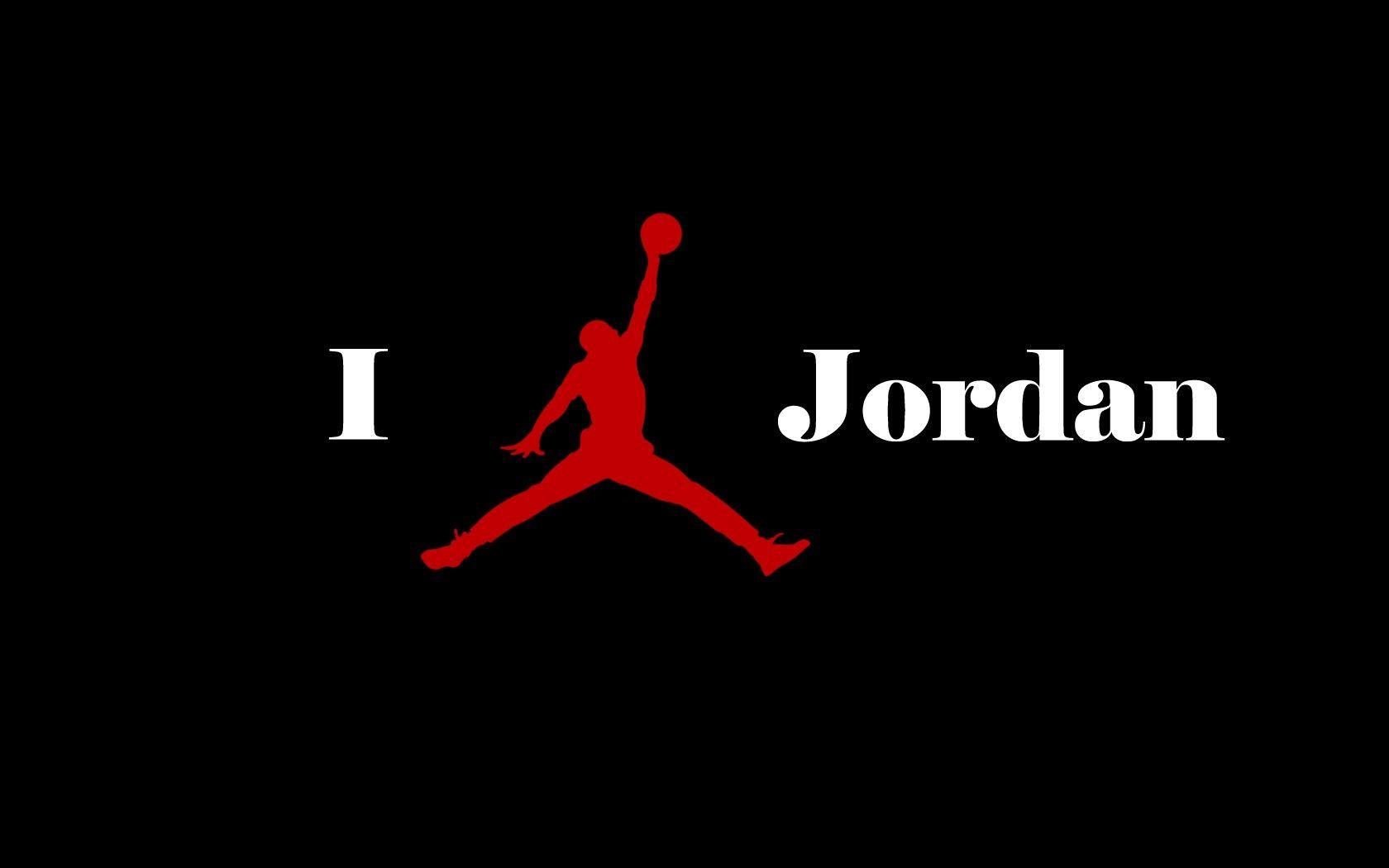 Jordan Logo Wallpaper Red
