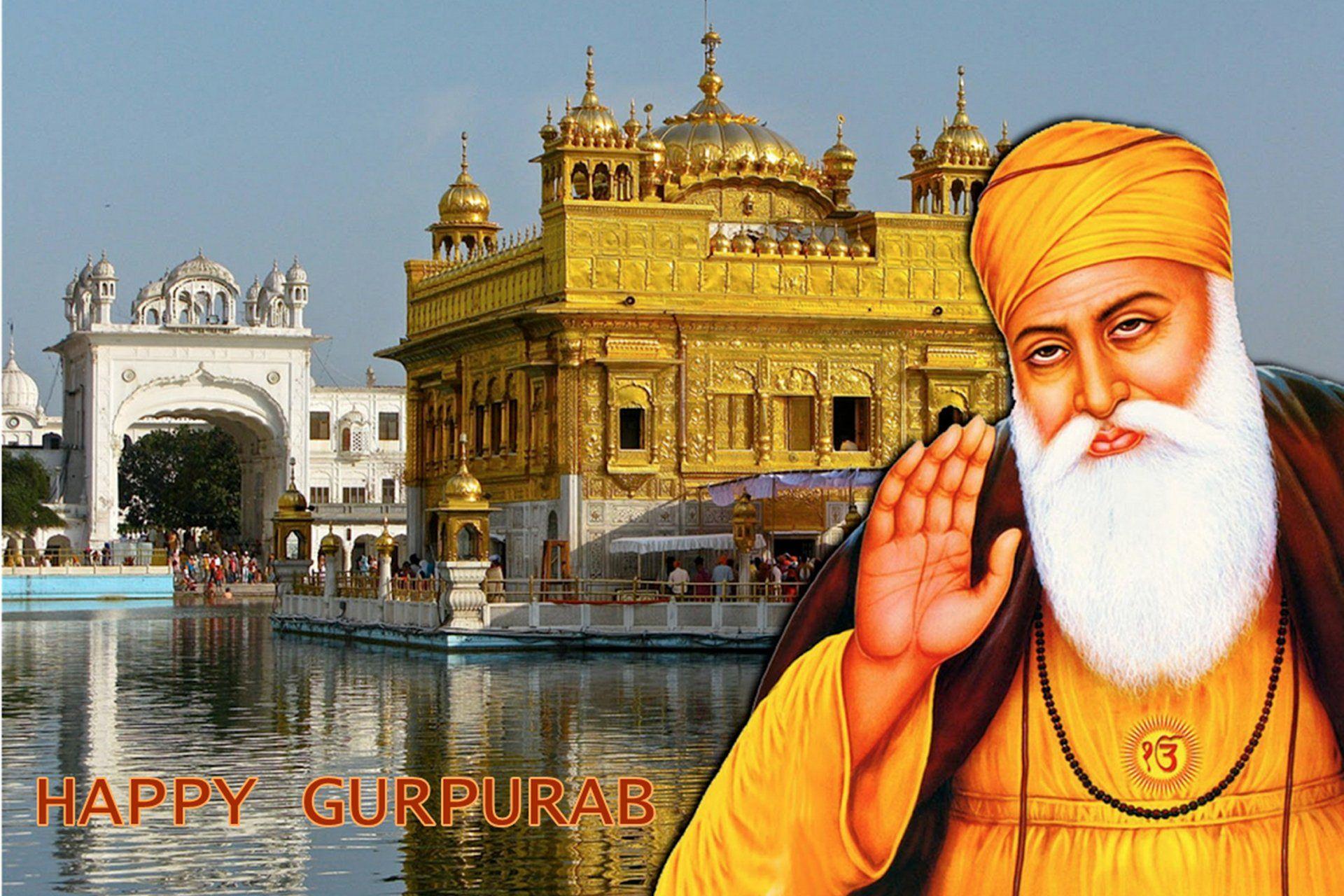 Happy Gurpurab Guru Nanak Dev Ji HD Wallpaper