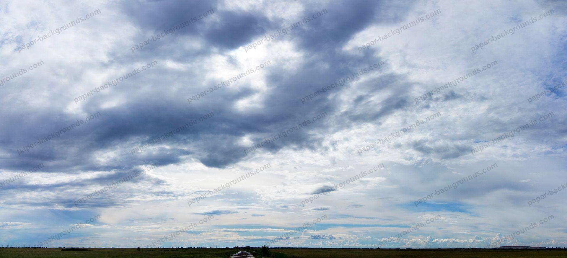 Paper Background. Dramatic Sky Clouds Panorama