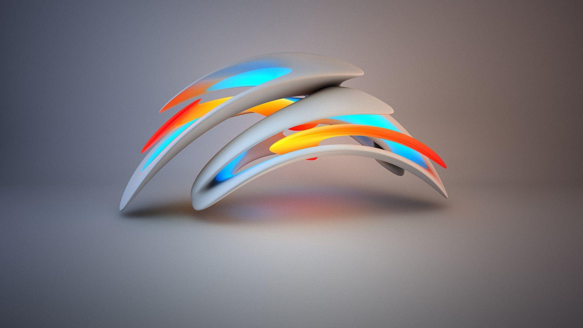 Free 1920x1080 Abstract 3D Colorful Light Line Patterns Wallpaper
