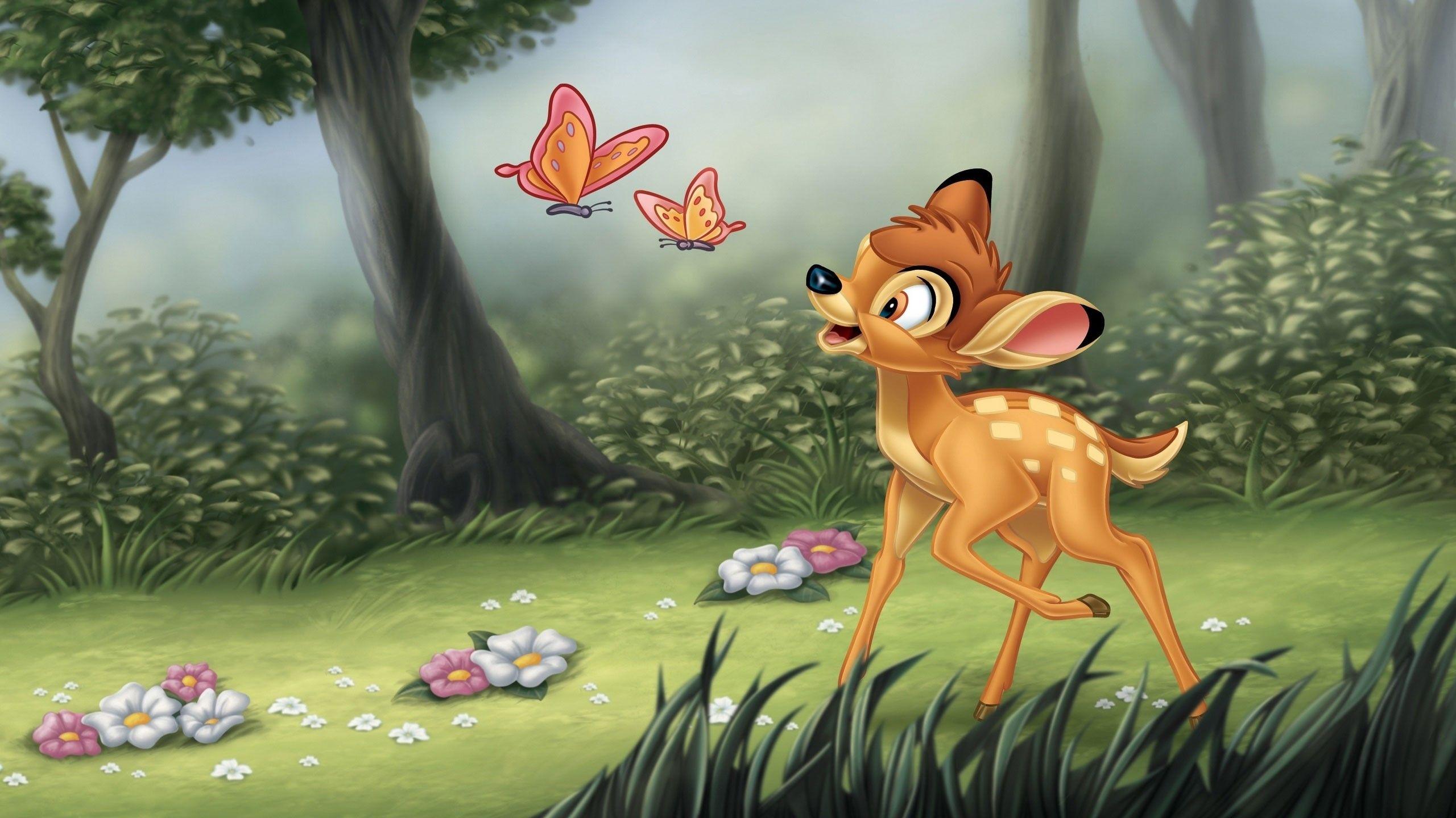 Disney Bambi Cartoon Cute. Stylish HD Wallpaper