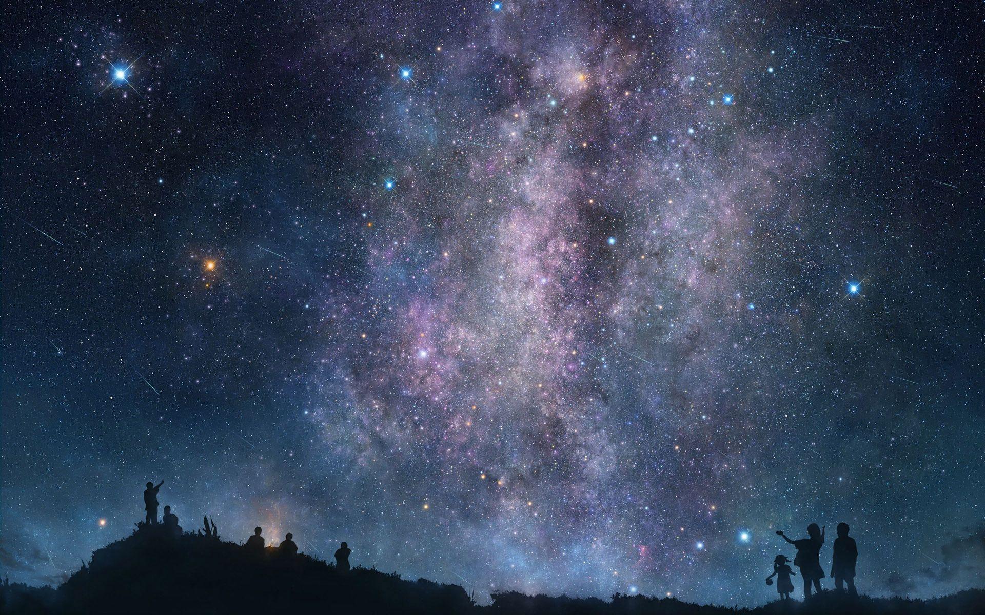 Beautiful Starry Night Sky Wallpapers Wallpaper Cave