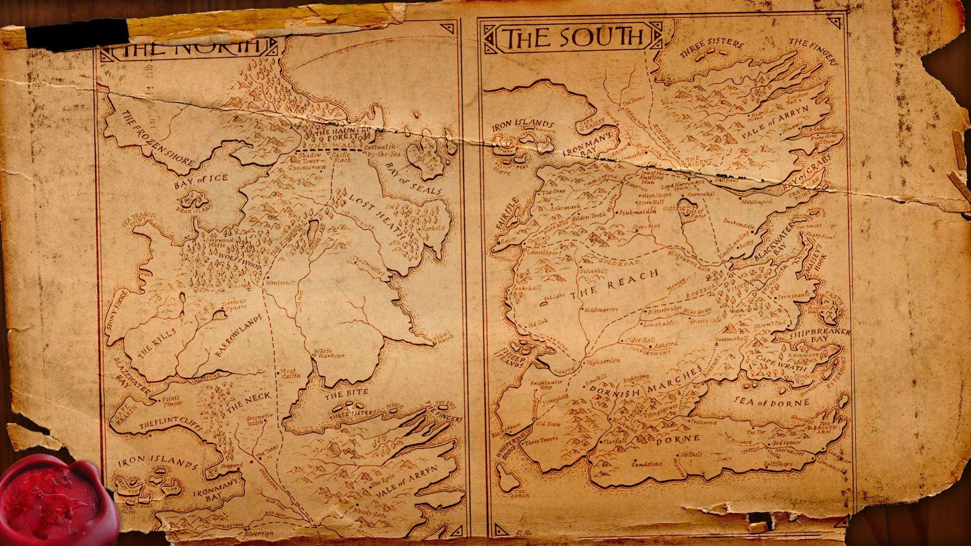 Game Of Thrones Map Wallpaper 4k