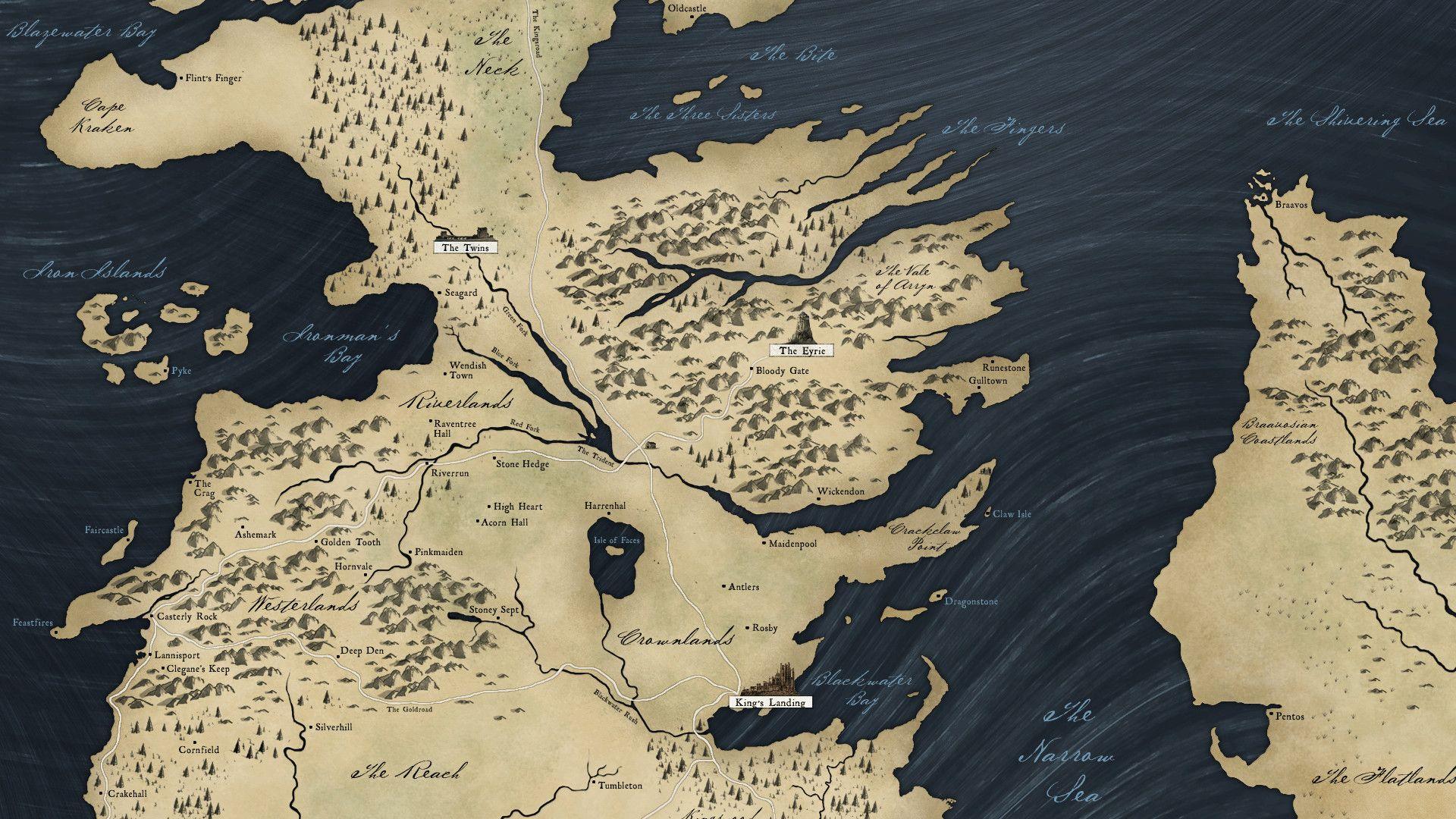 Game Of Thrones Map Wallpapers Wallpaper Cave