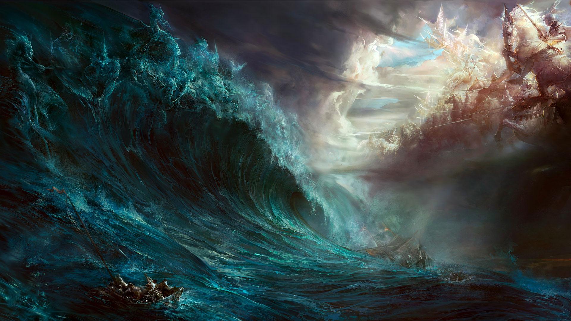 Fantasy Dark Sea Wallpaper Wallpaper. High Resolution