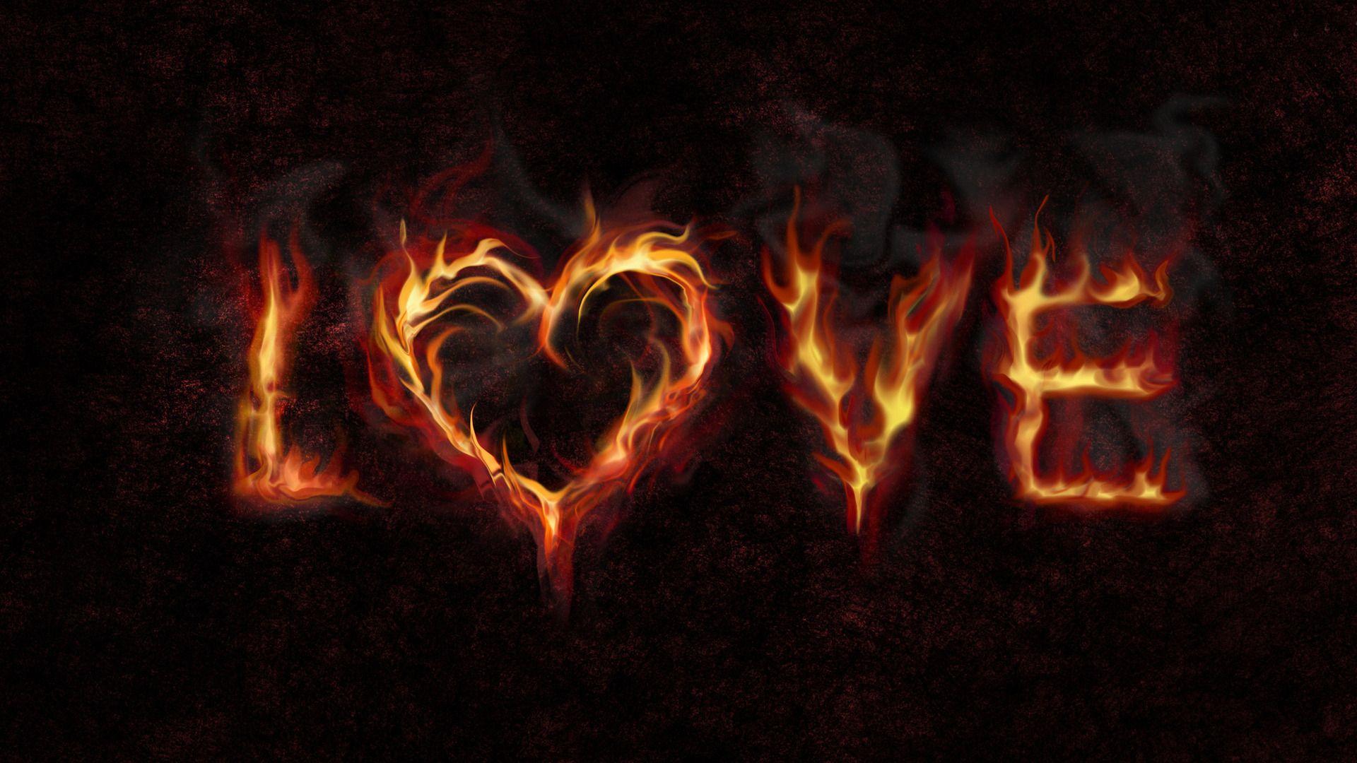 Fire Heart Wallpaper Free Download 4K Wallpaper