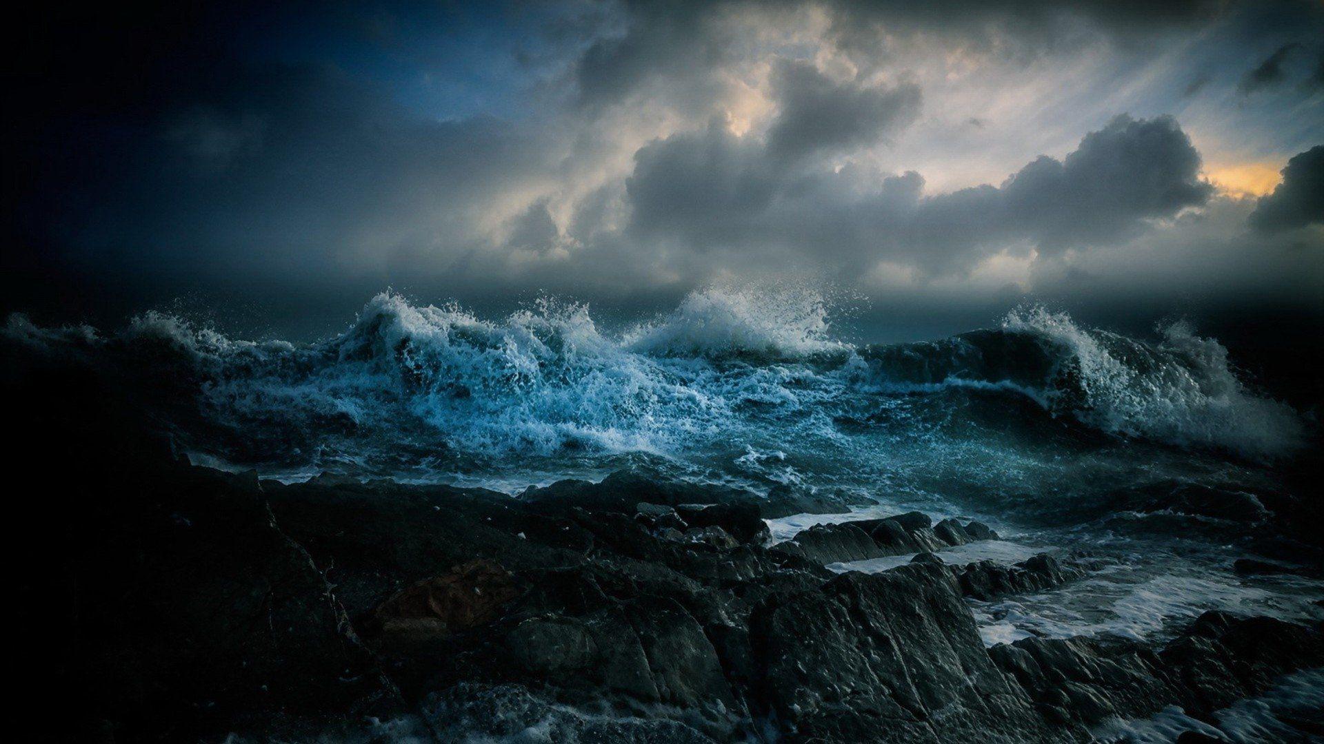 Stormy Sea Full HD Wallpaper and Background Imagex1080