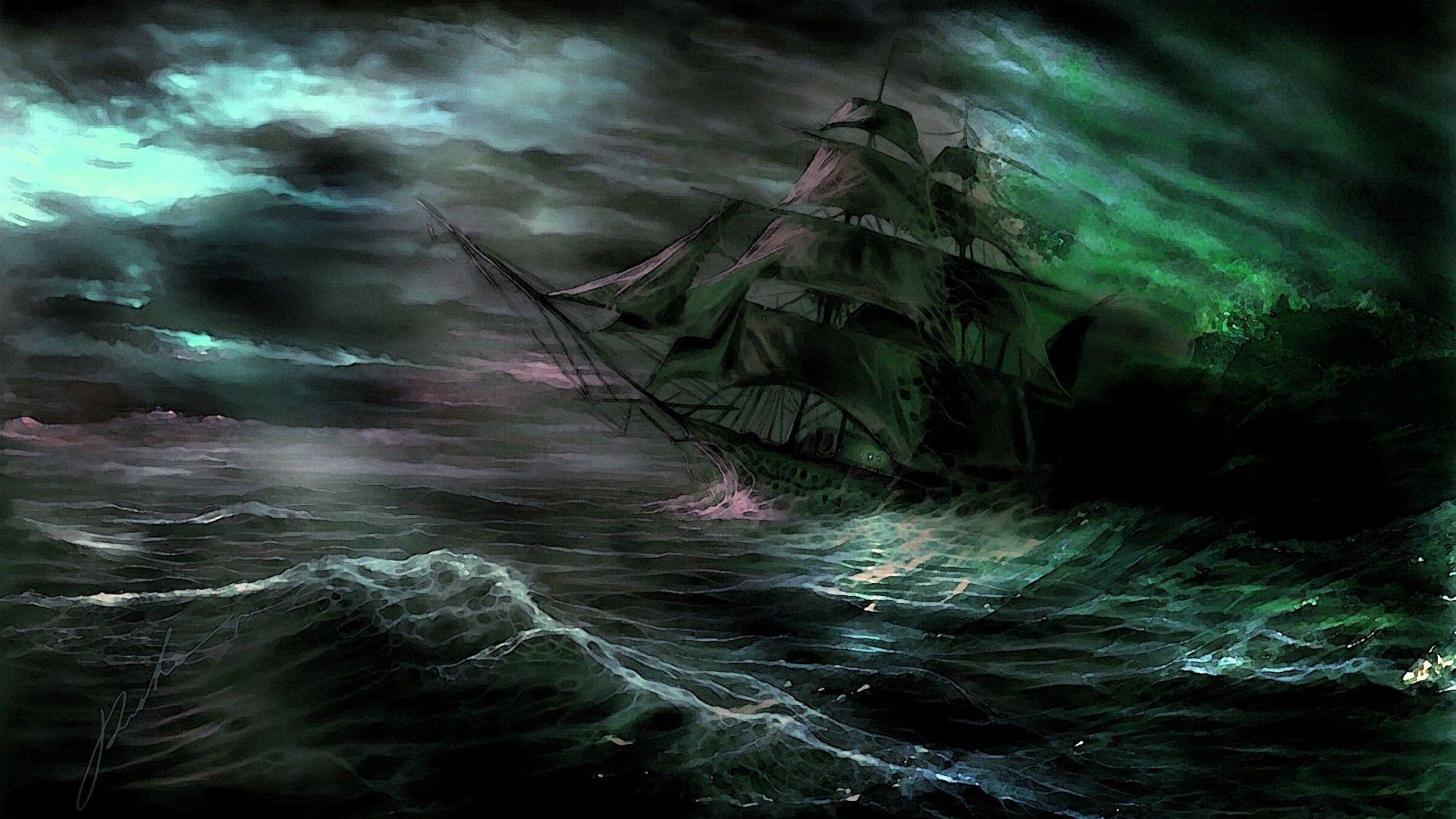 Fantasy Dark Sea Wallpaper. Free Download GameFree Download Game