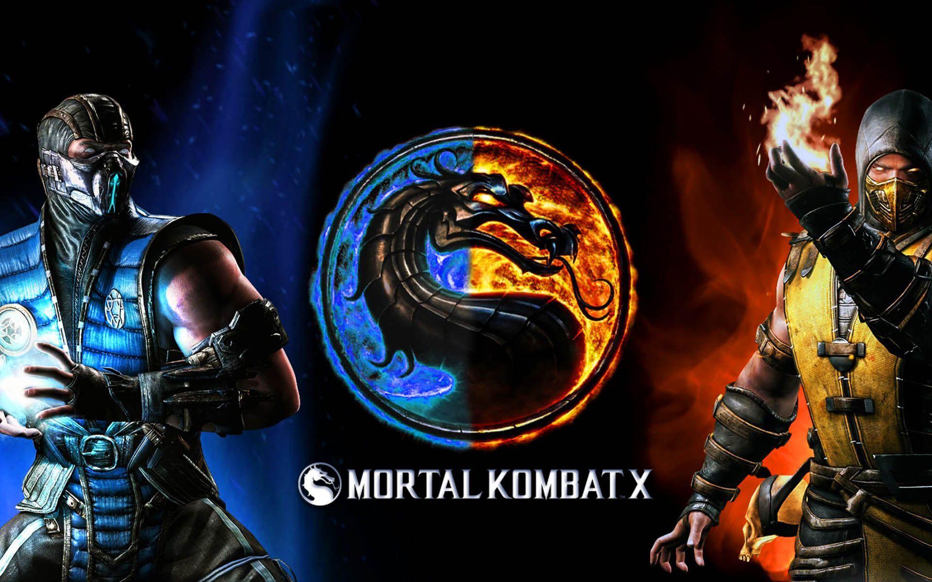 Mortal Kombat X SubZero vs Scorpion Finish Him Wallpaper. Games