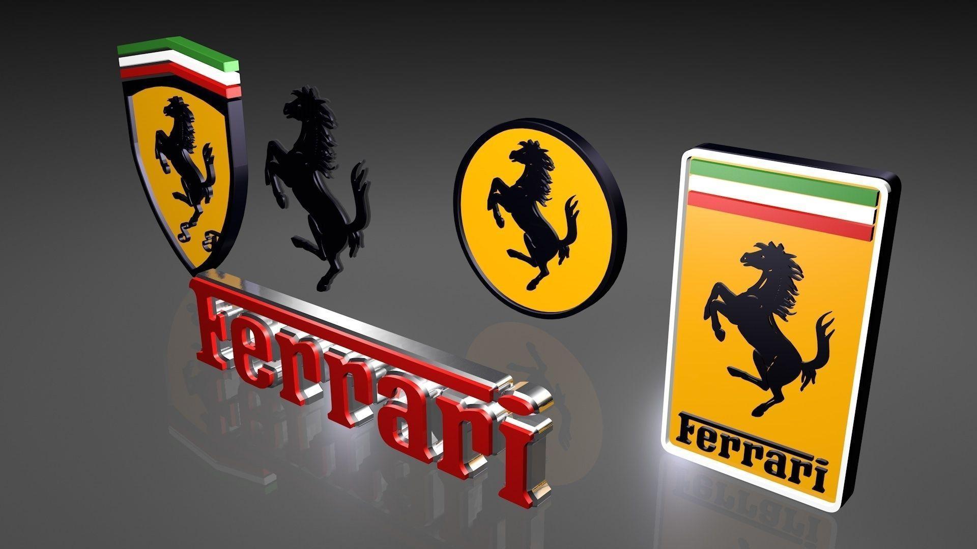 ferrari logo 3d wallpaper