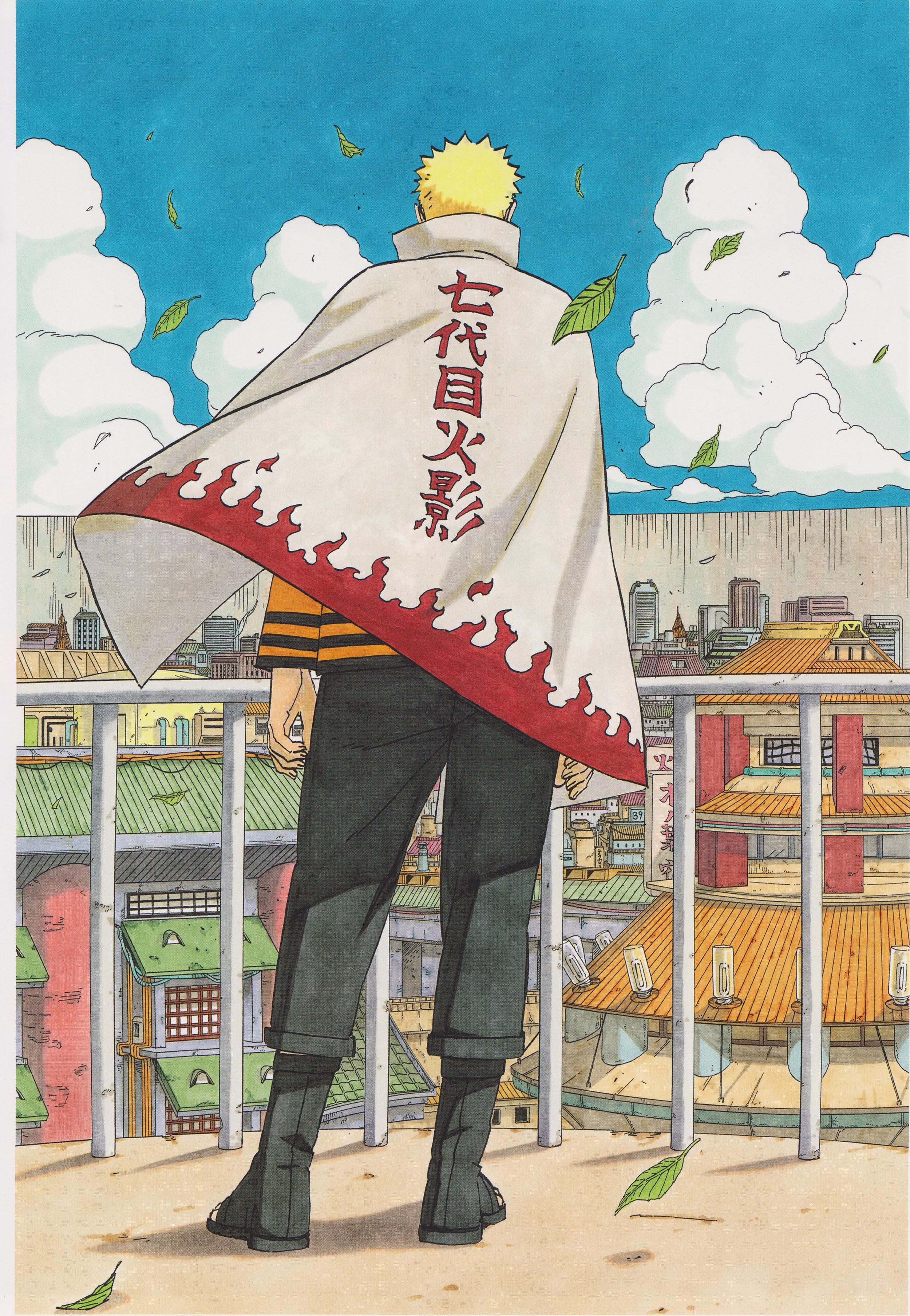 Download Sad Naruto Hokage Cloak Wallpaper