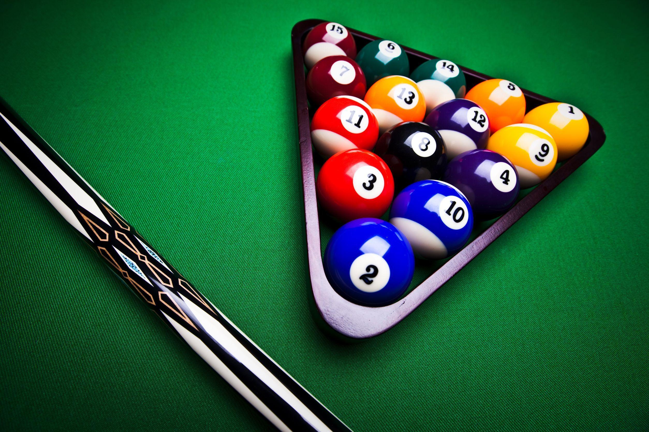 Billiard Balls Cue Stick Wallpaper 28234