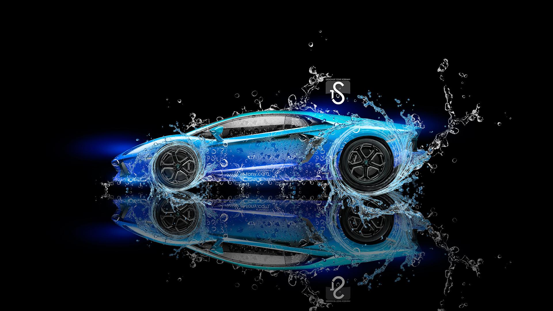 Awesome Blue Lamborghini Egoista HD Desktop Wallpaper