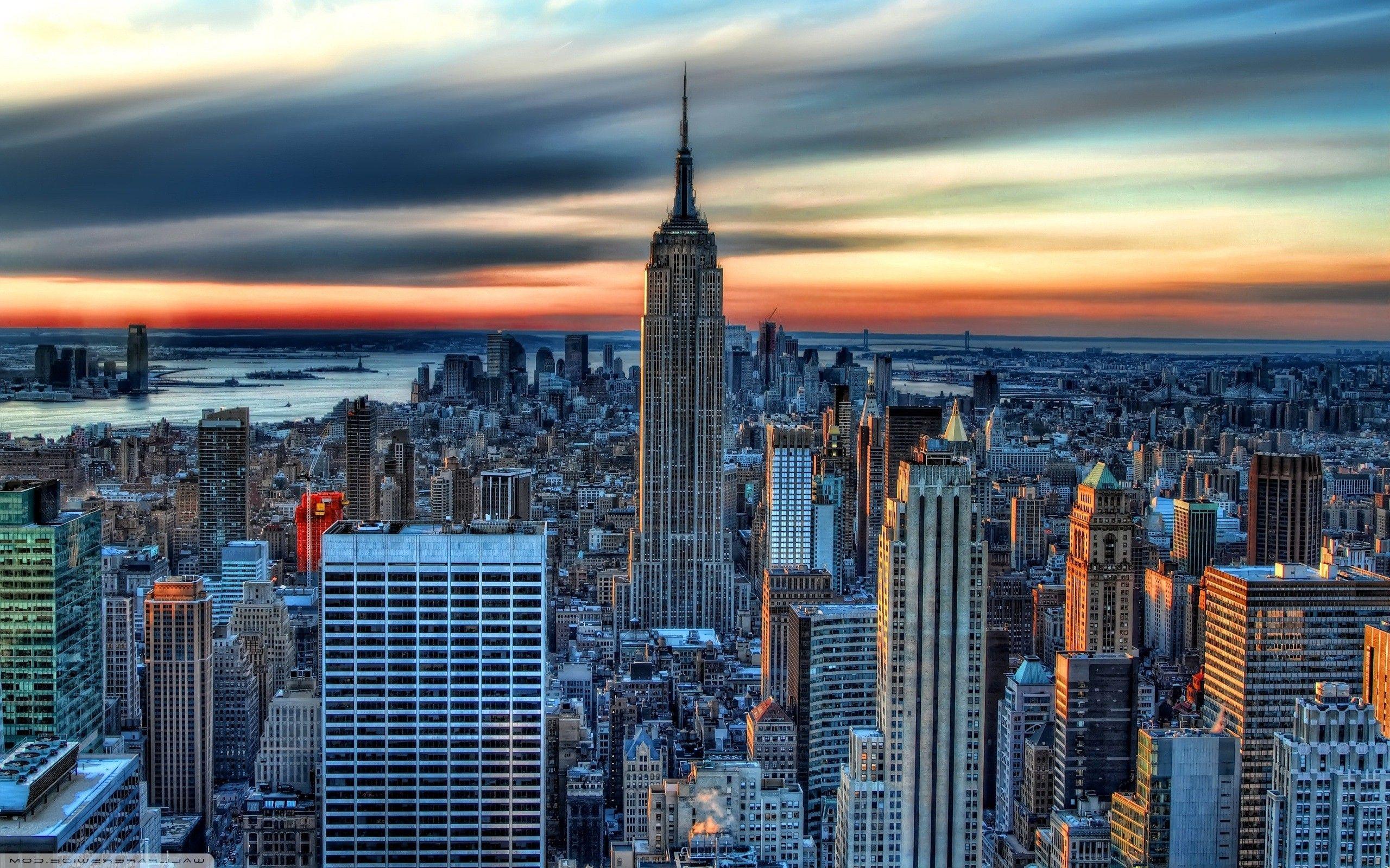 Empire State Building Skyscraper in New York City USA HD Wallpaper