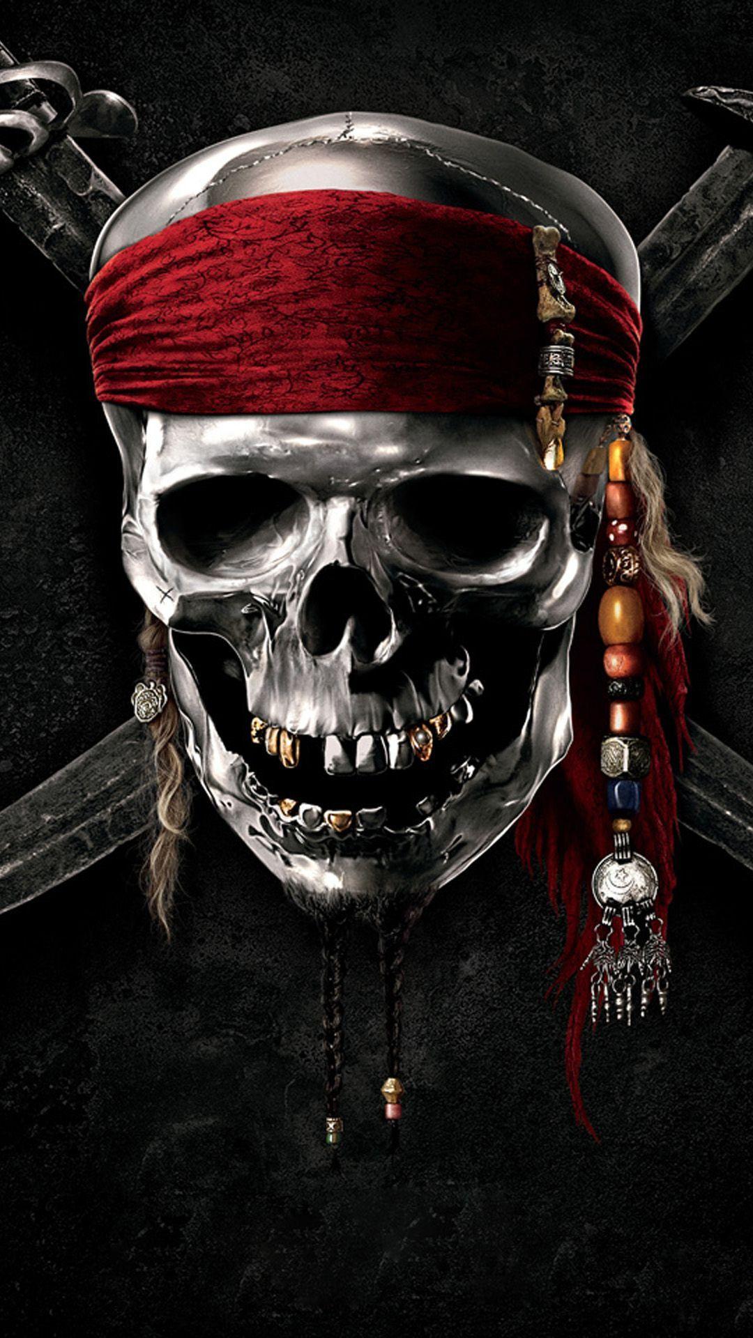 Pirate Skull. Samsung Galaxy S5 Wallpaper. Pirate