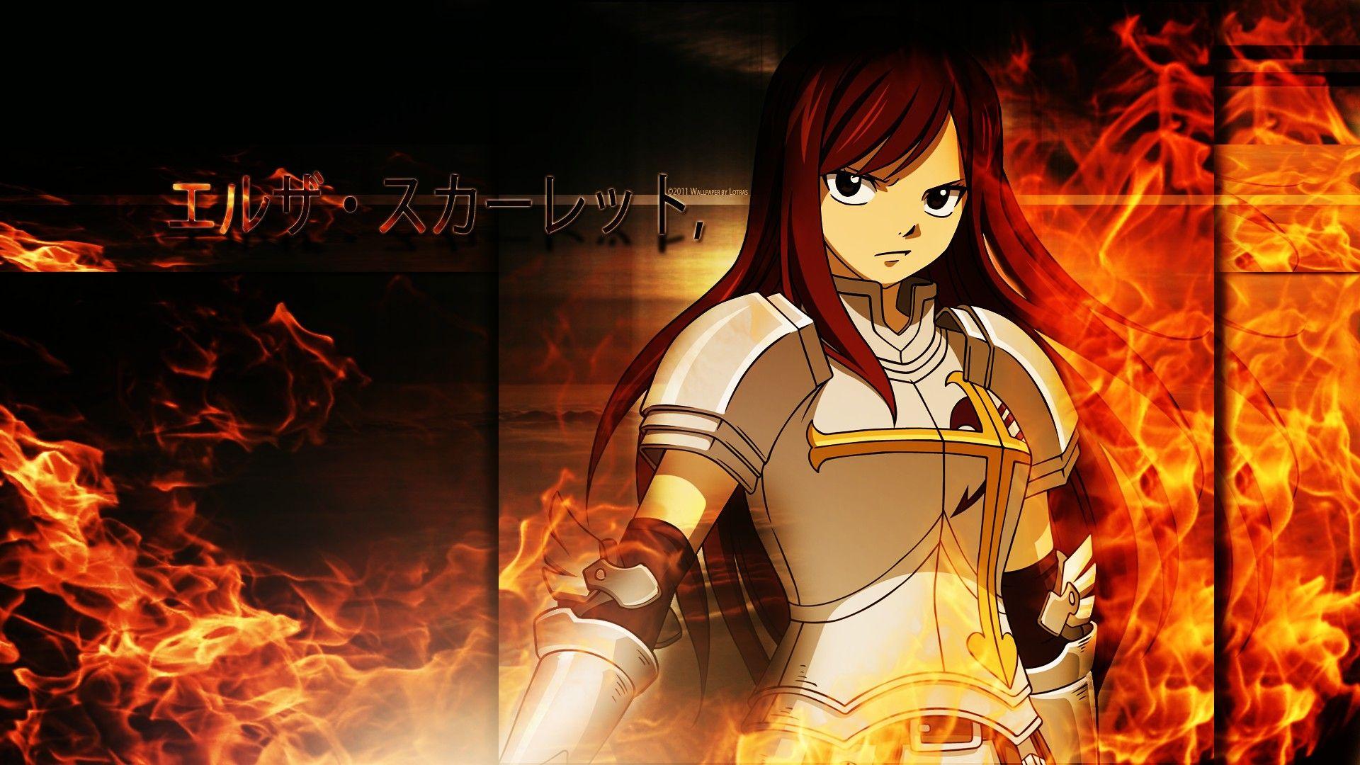Erza Scarlet Fairy Tail Anime Mobile Wallpaper Samsung Mobile Wallpapers   फट शयर