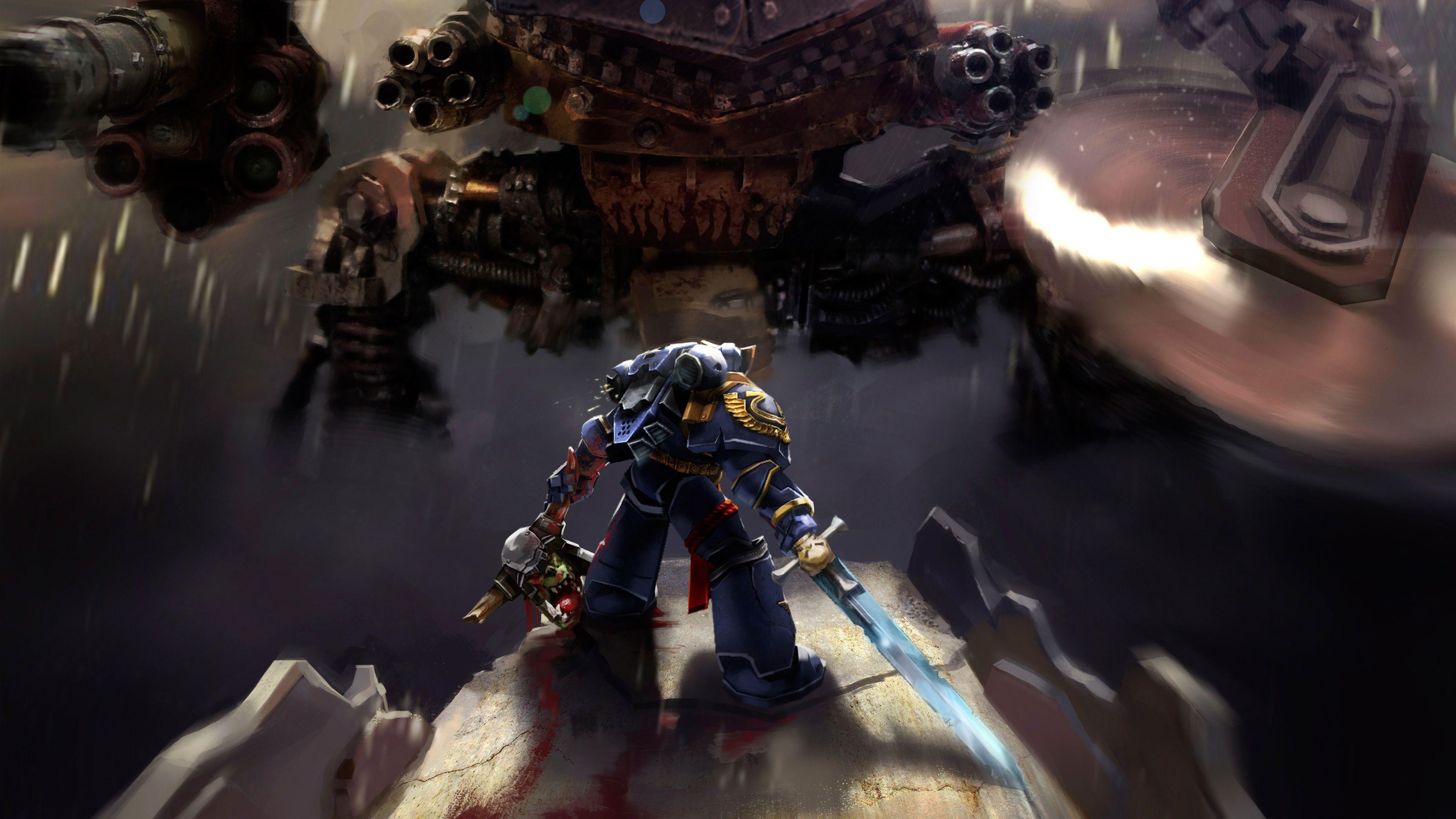 Warhammer 40000 Space Marine Ultramarines Wallpaper. HD Wallpaper
