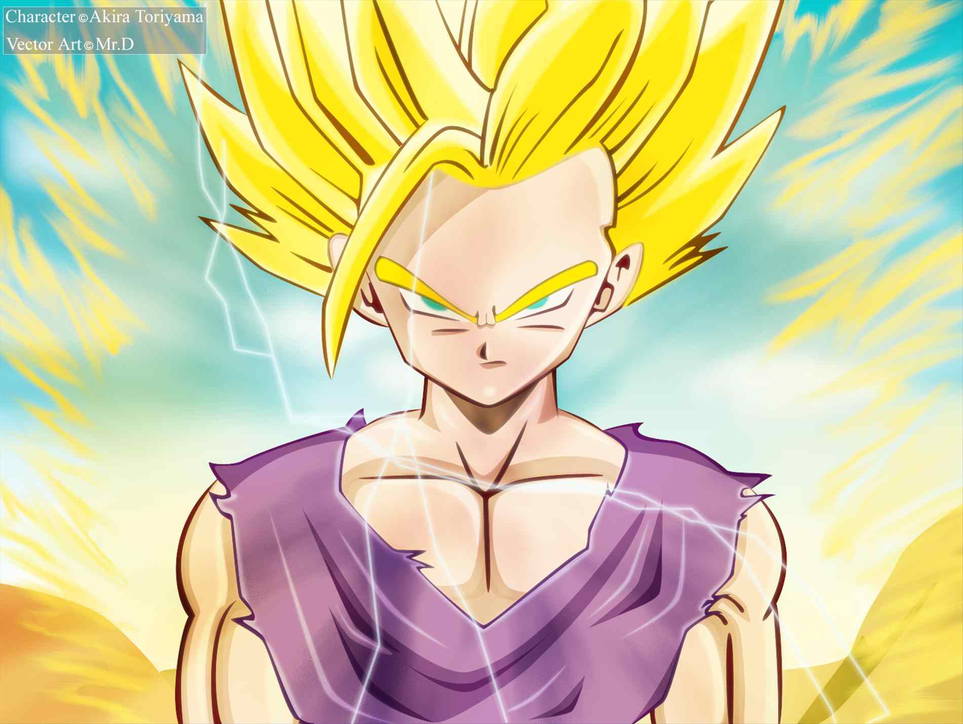 Gohan Super Saiyan 2 Wallpapers - Wallpaper Cave