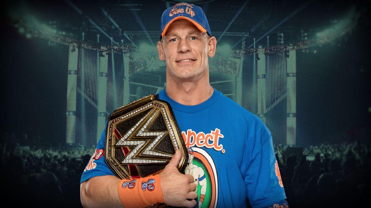 Super Star Wwe John Cena With Belt Mobile Desktop Free HD Background