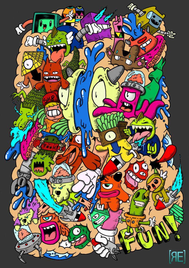 Doodle Monster Wallpaper Doodle Fun!redstar94
