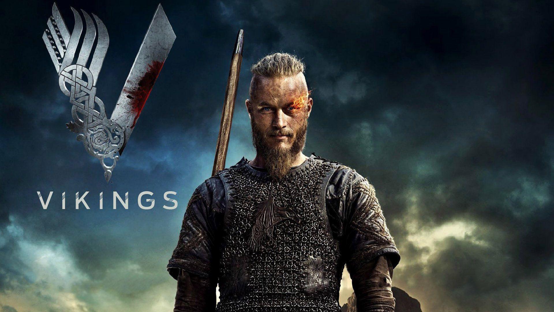 Get Travis Fimmel As Ragnar Lothbrok In Vikings Wallpaper Wide or HD from TV Series Wallpaper. Set Travis Fi. Vikings tv series, Vikings season, Viking wallpaper