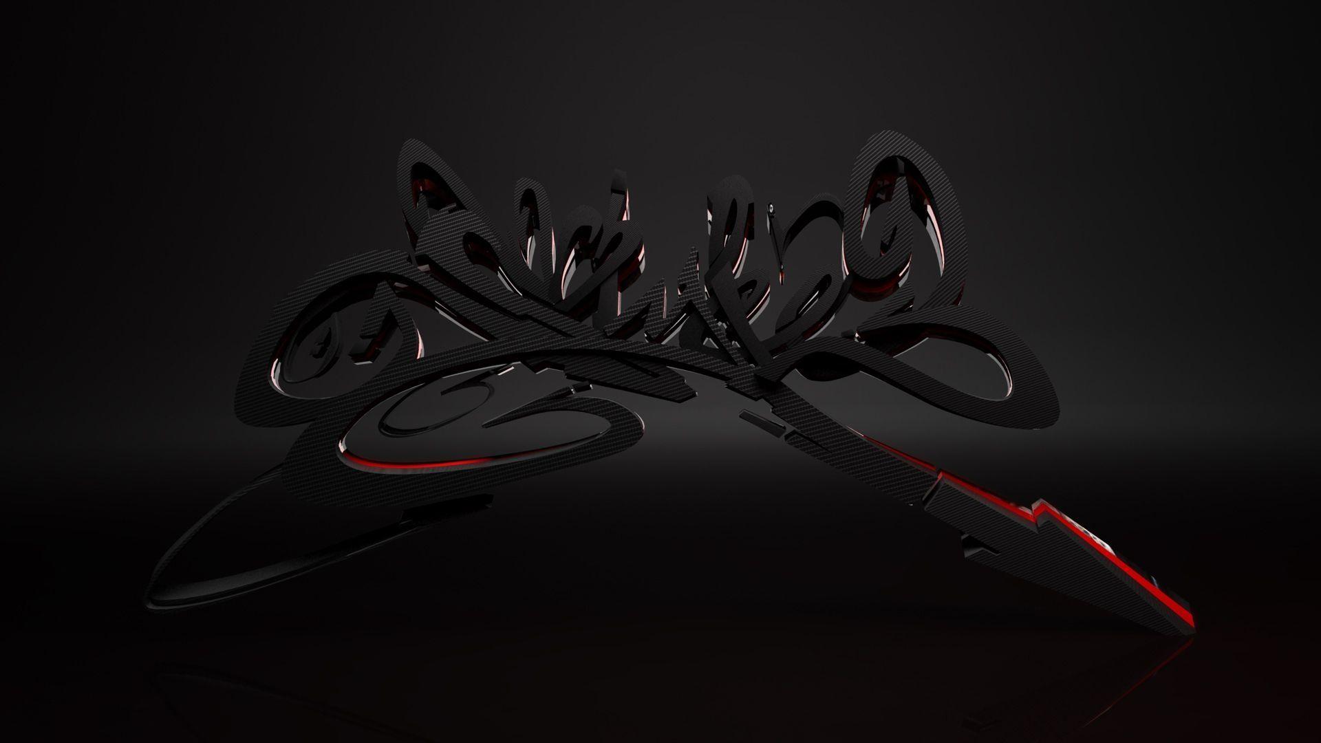 Rendering Shape Dark Wallpaper 3D