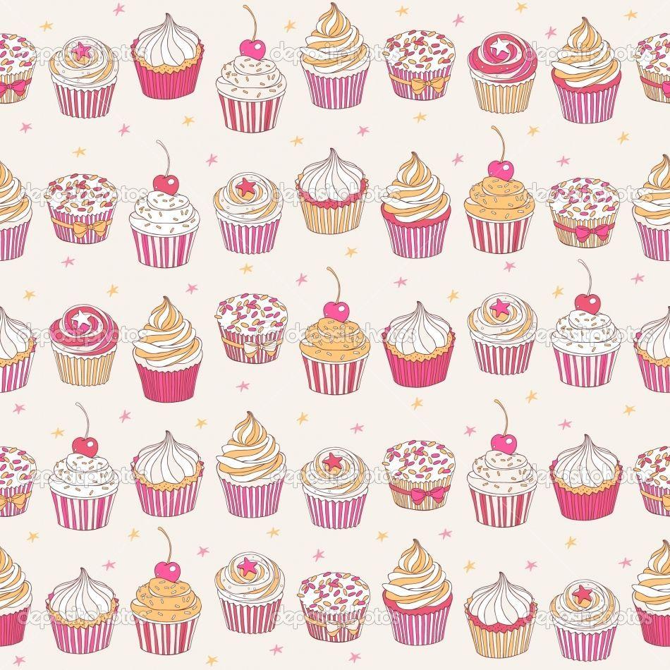 cupcake pattern. Wallpaper, darlings. Patterns
