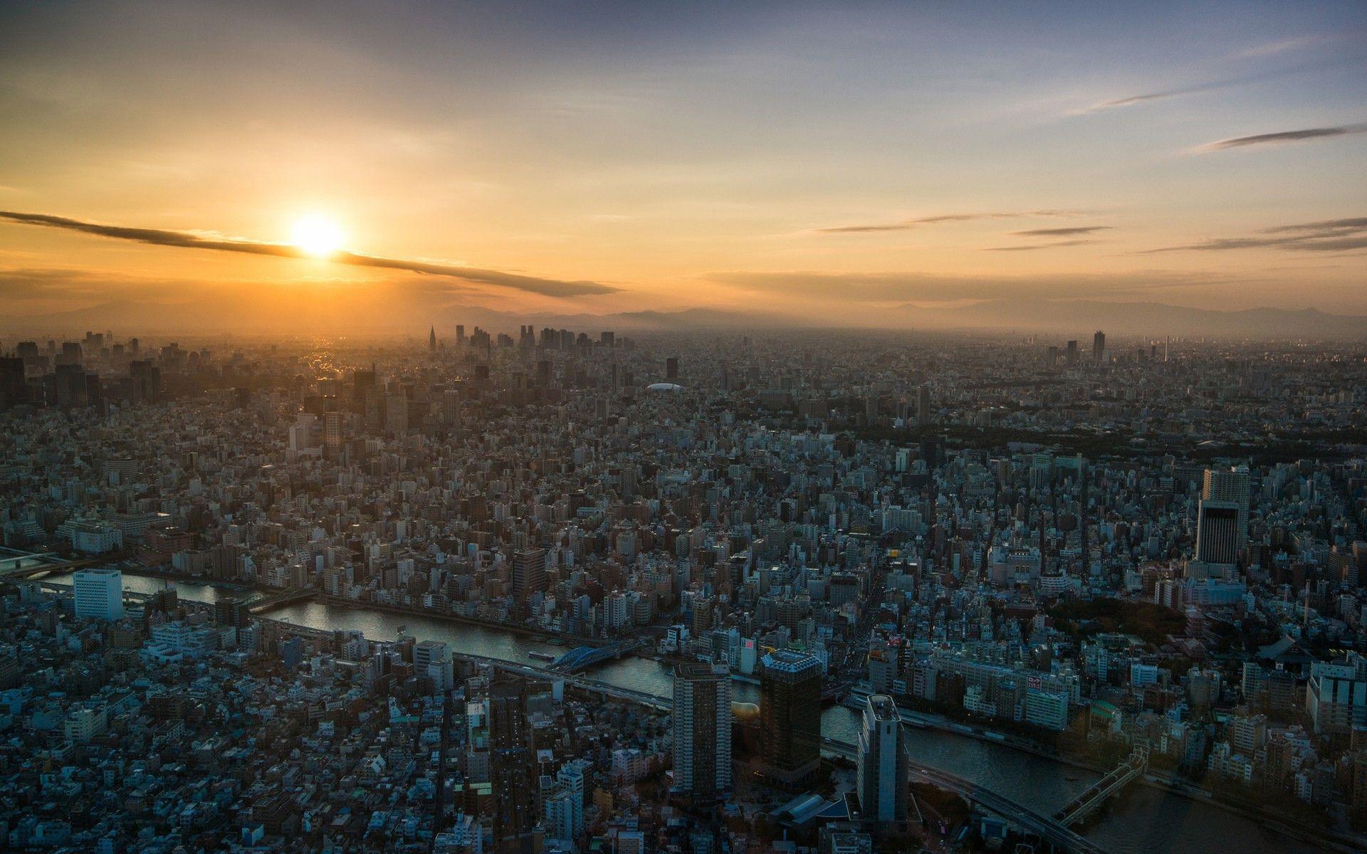Other: Unbelievable Urban Blanket Sunset Man City River Bridge