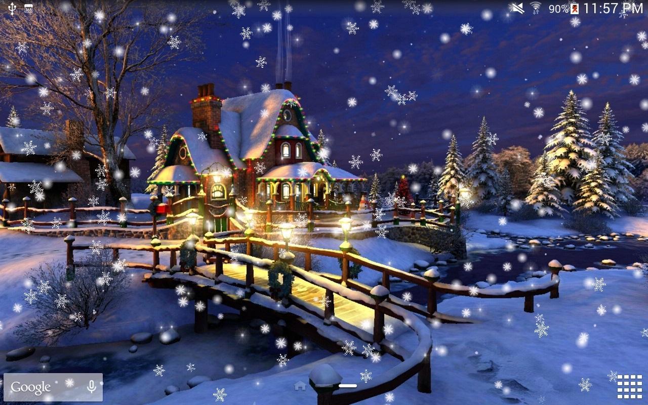 Snow Night Live Wallpapers HD