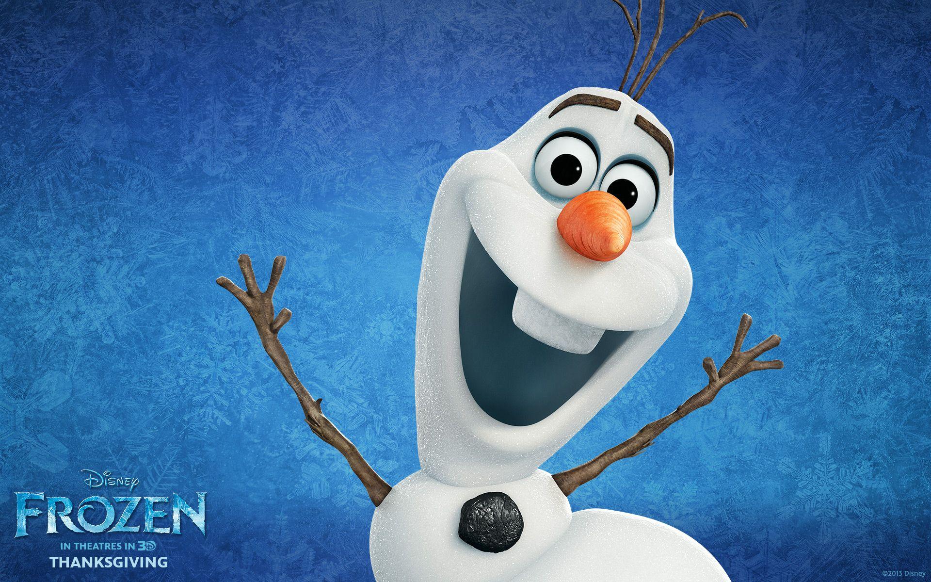 Olaf the Snowman from Disney's Frozen Desktop Wallpaper