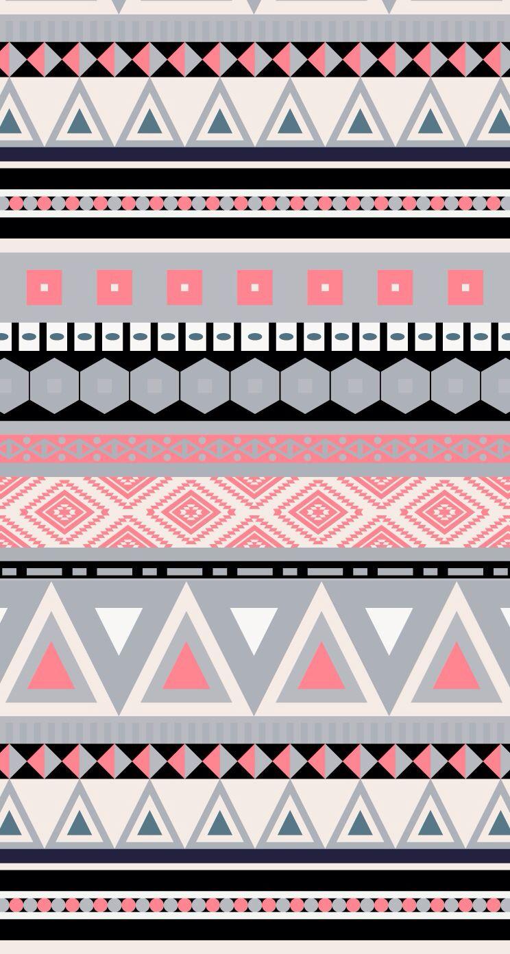 cute patterns. Hintergrund. Tribal wallpaper, Pink