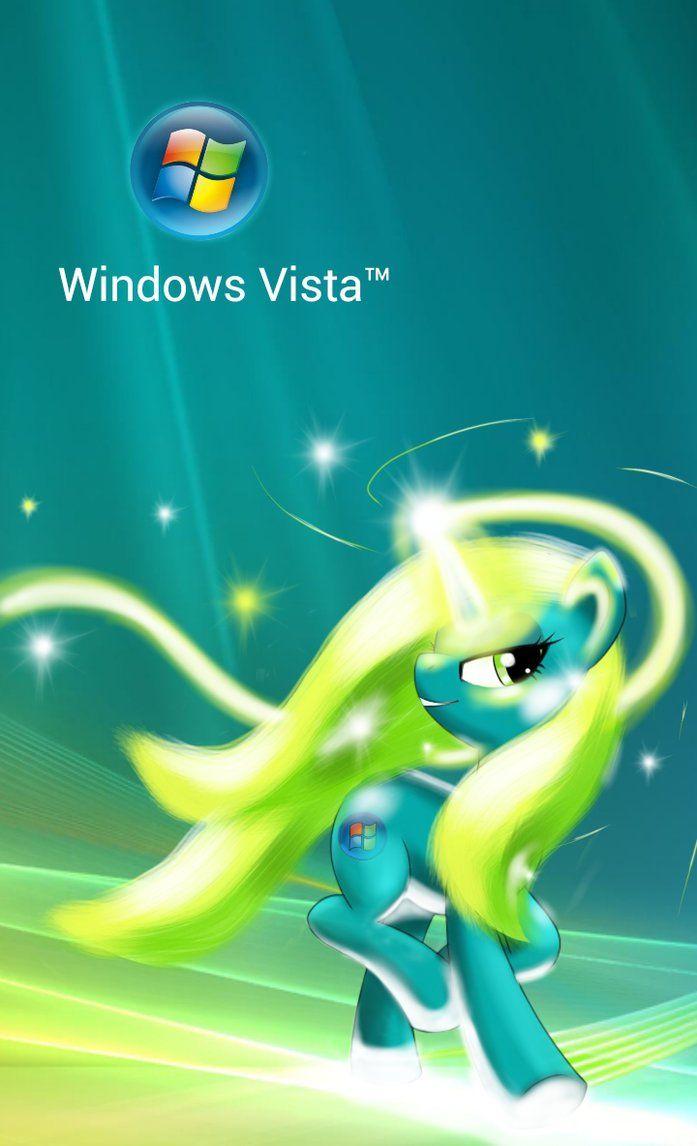 MLP Windows Vista pony / Phone Wallpaper