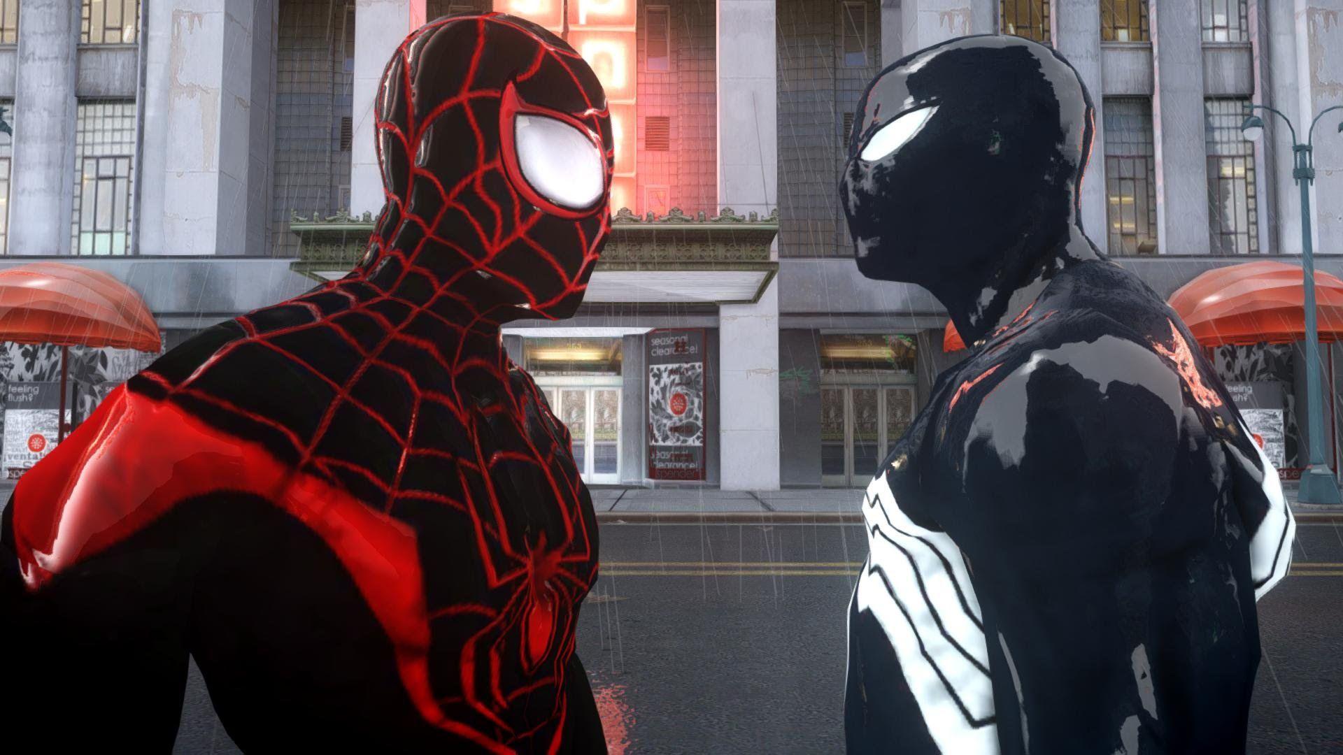 Spiderman (Miles Morales) vs Black Spiderman