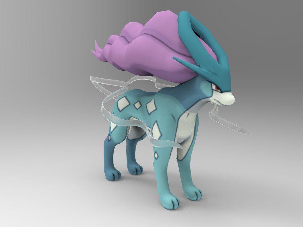 3D Printed Suicune Pokémon By 董彬文