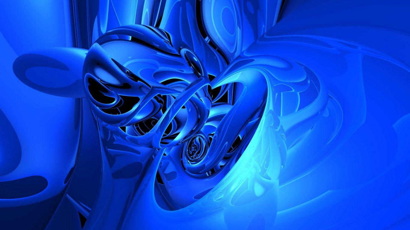 Abstract 3D blue 1366×768 HD wallpaper HD wallpaper